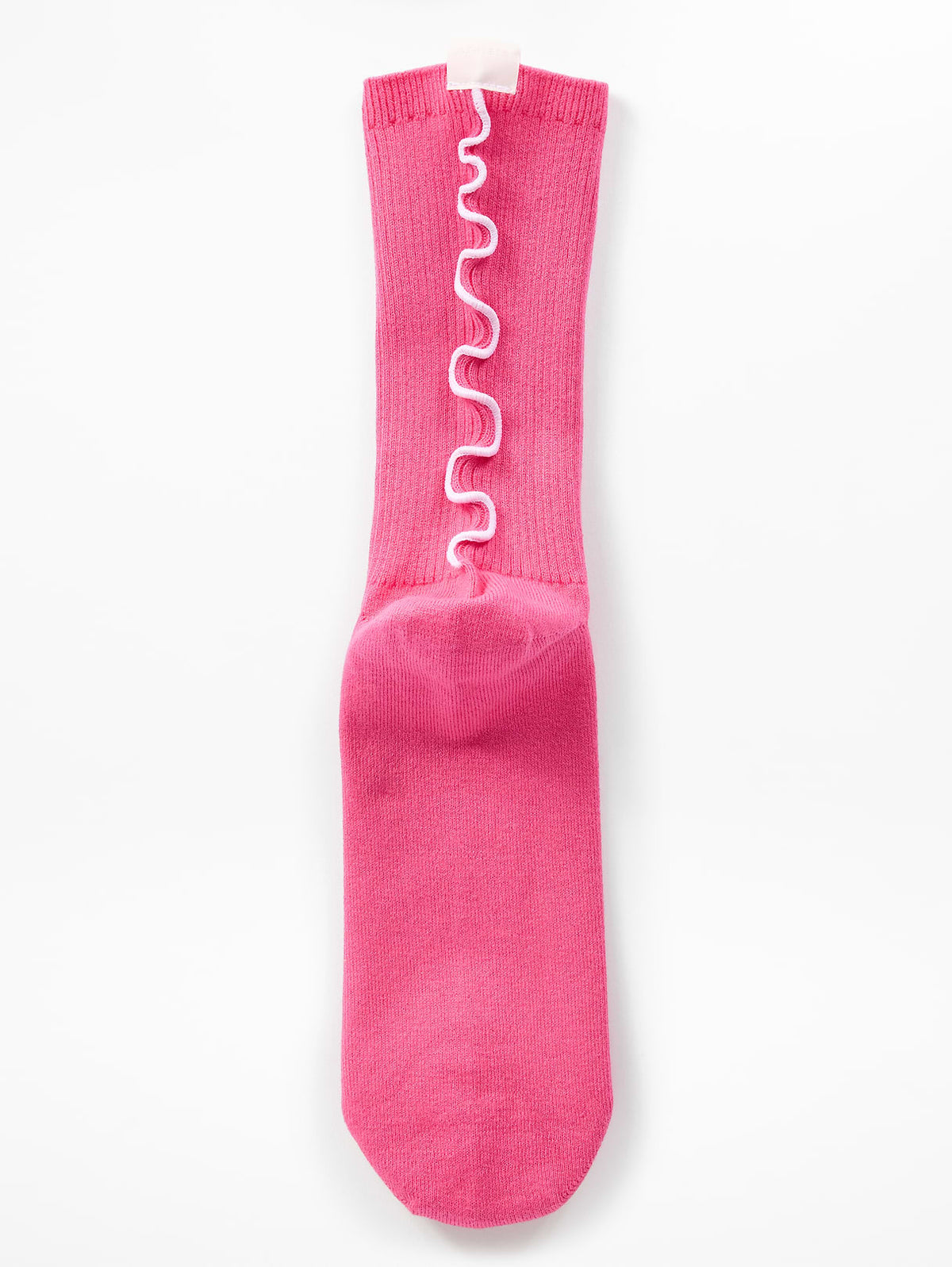 Athleta Ruffle Novelty Everyday Crew Sock 2-Pack - Cerise/Bright White
