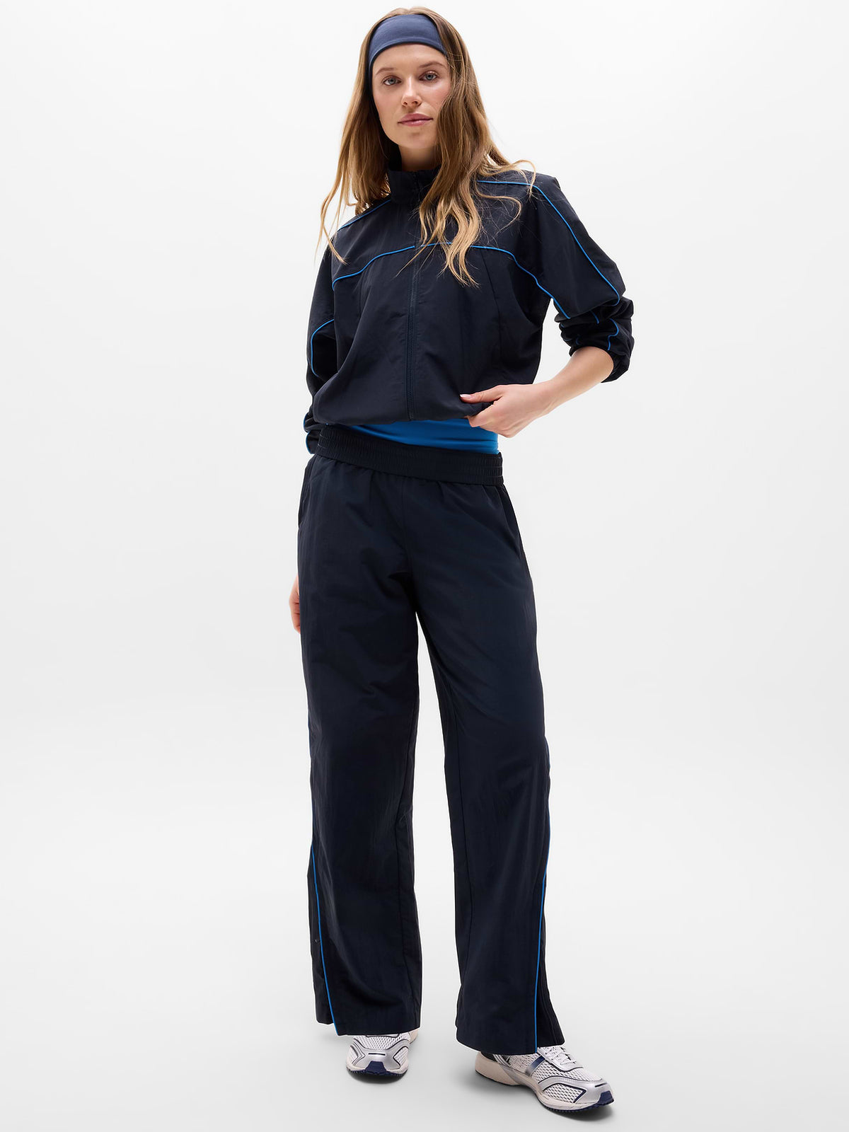 On The Move Track Jacket - Navy/Breaker