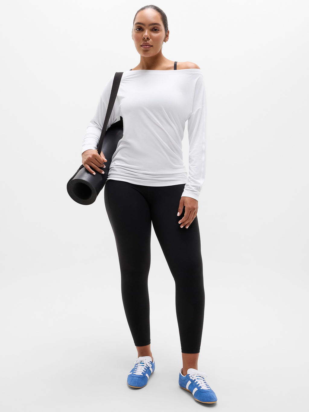 Move With Ease Off The Shoulder Top - Bright White