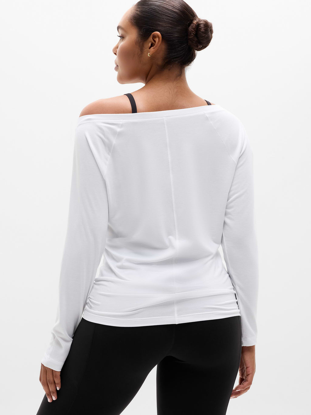 Move With Ease Off The Shoulder Top - Bright White
