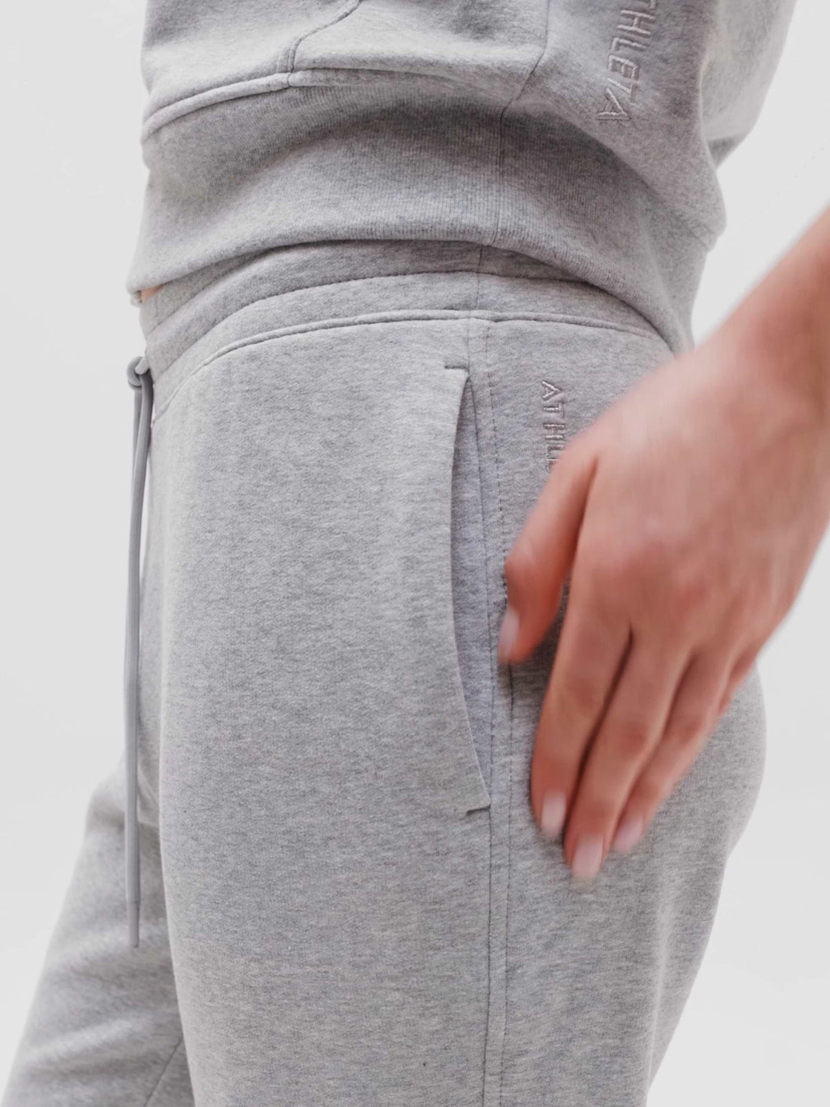 Forever Fleece Mid Rise Flare Pant - Grey Heather