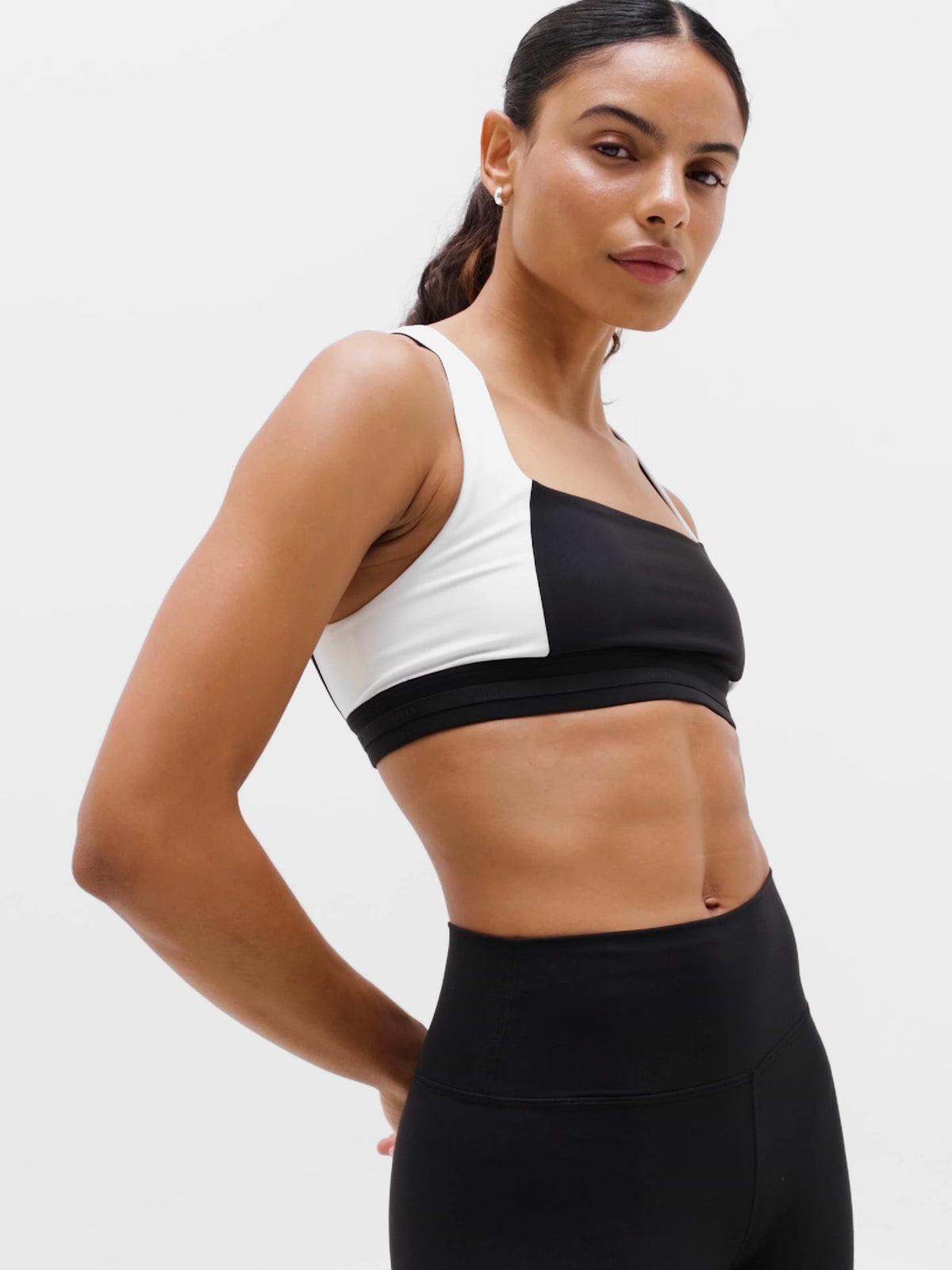 High Tone Sports Bra A-C - Black/Bright White