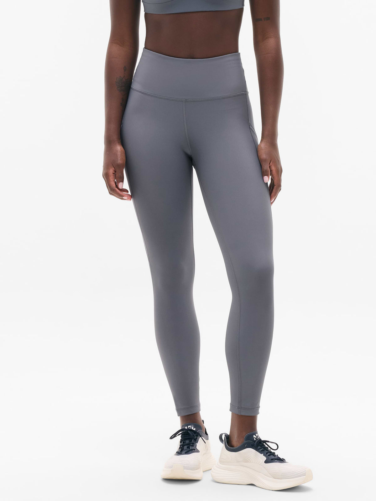 Interval Stash High Rise 7/8 Legging - Slate