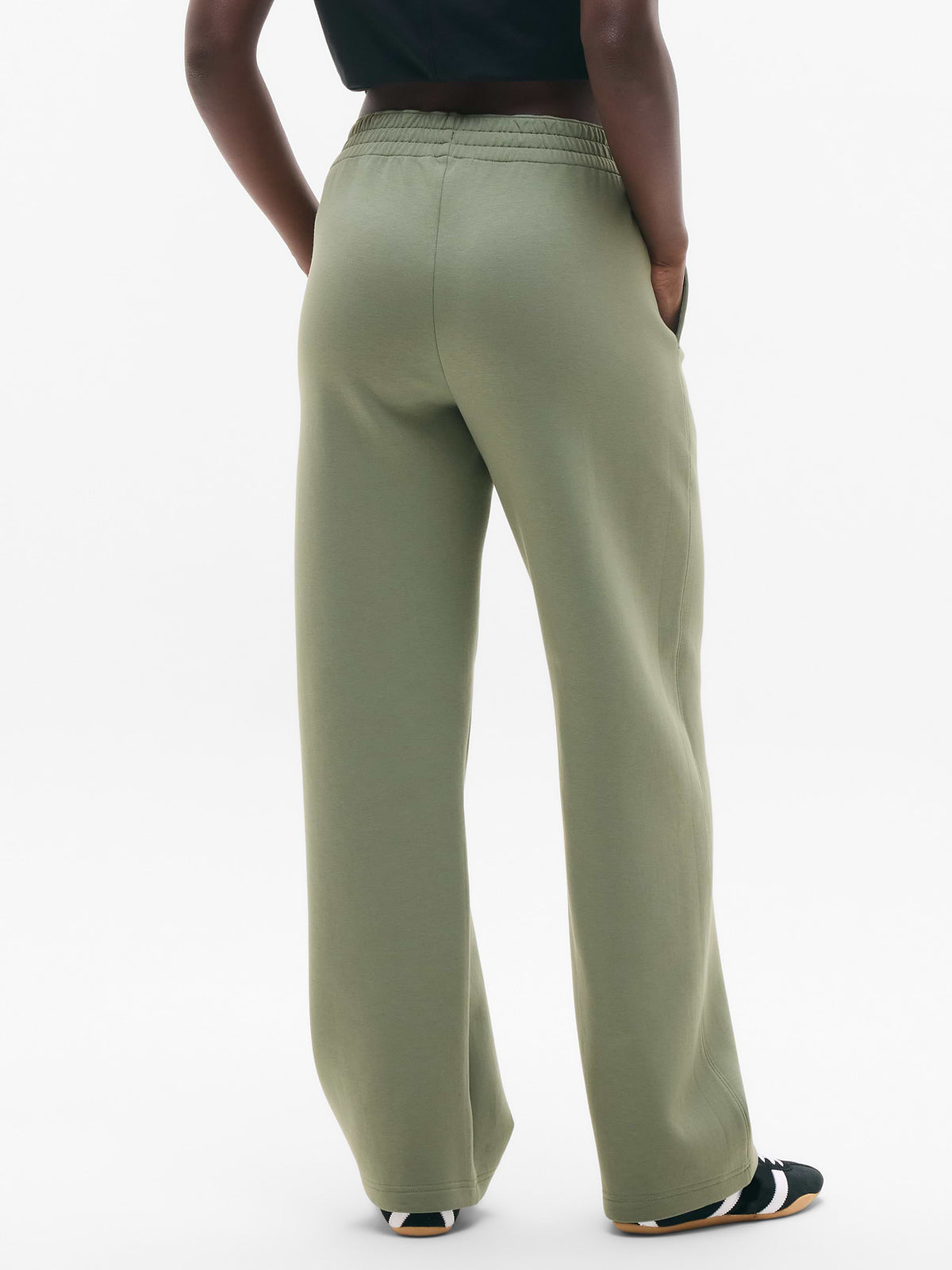 Form Knit Mid Rise Straight Pant - Cacti