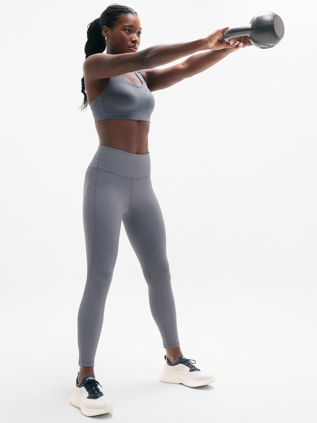 Interval Stash High Rise 7/8 Legging - Slate