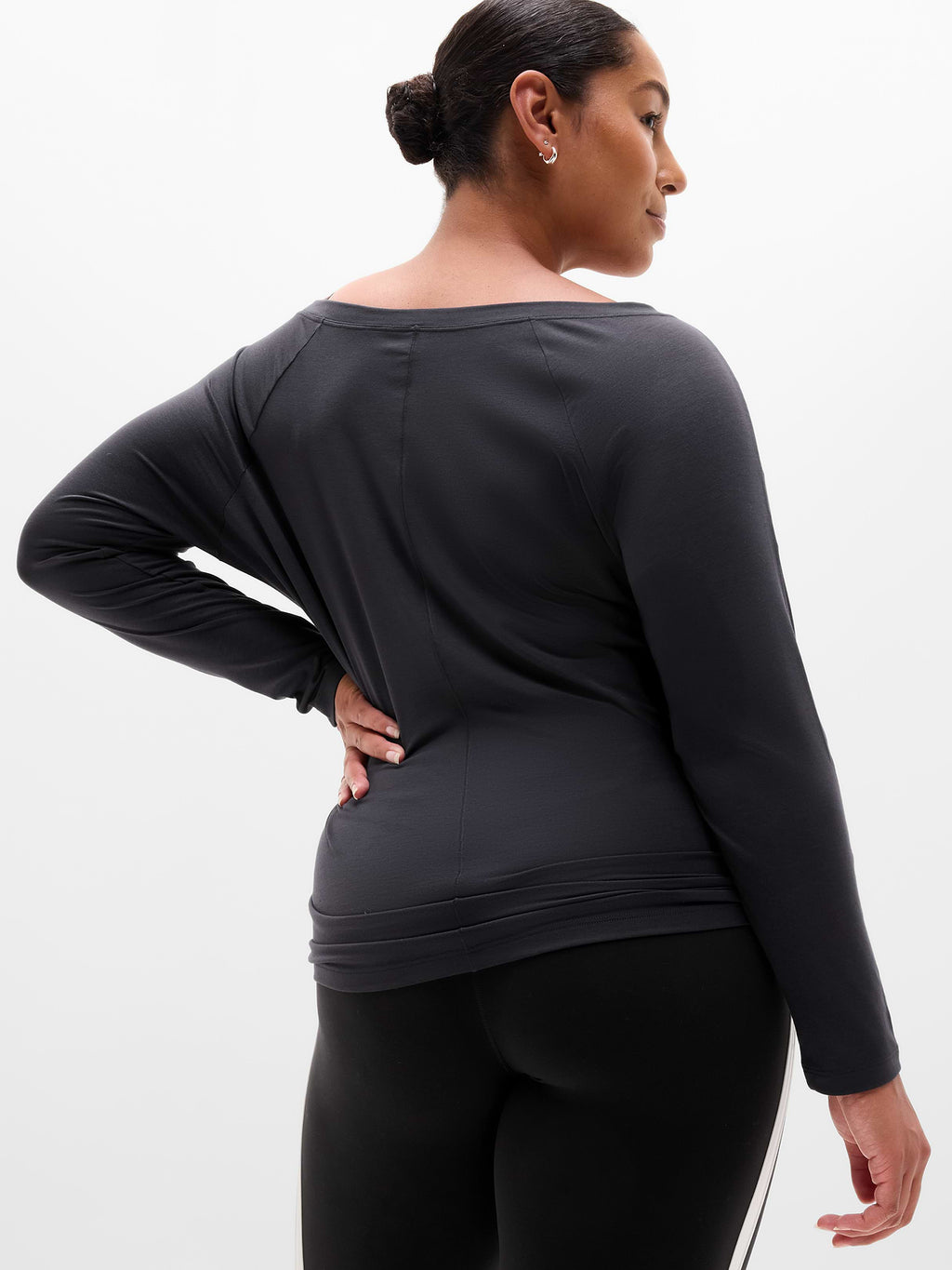 Move With Ease Off The Shoulder Top - Black