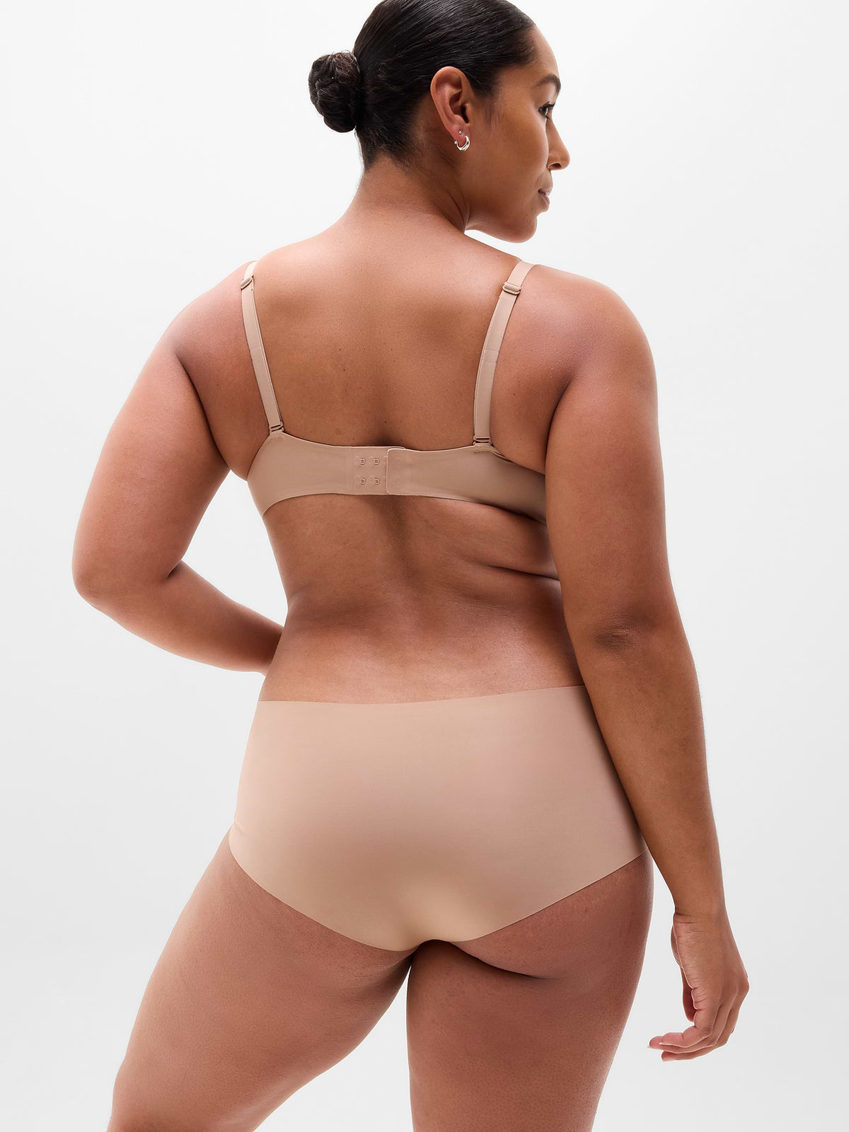 Sleek Form No Show Boyshort Underwear - Hazelnut