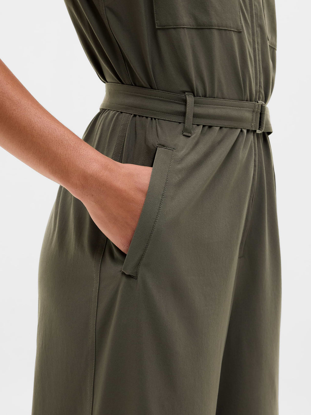 Always Ready Jumpsuit - Mountain Olive
