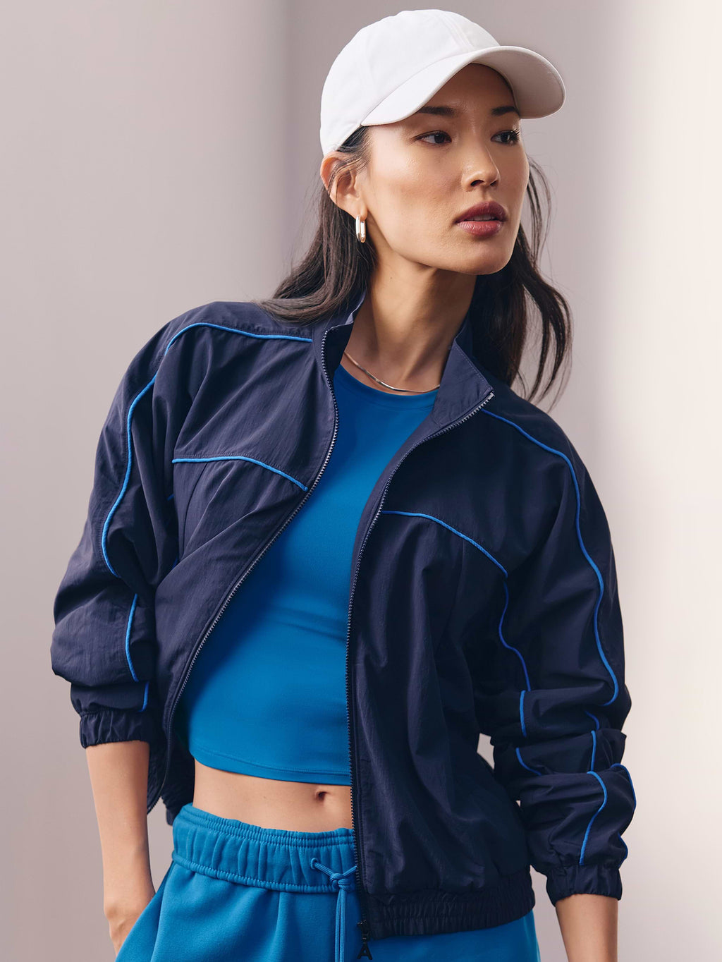 On The Move Track Jacket - Navy/Breaker