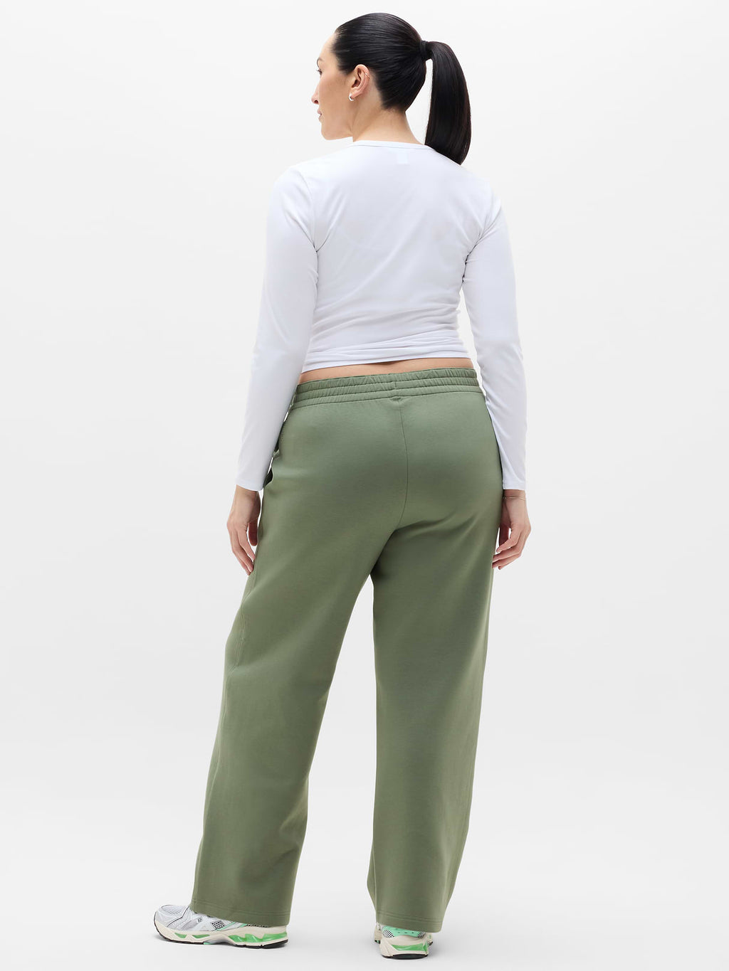 Form Knit Mid Rise Straight Pant - Cacti