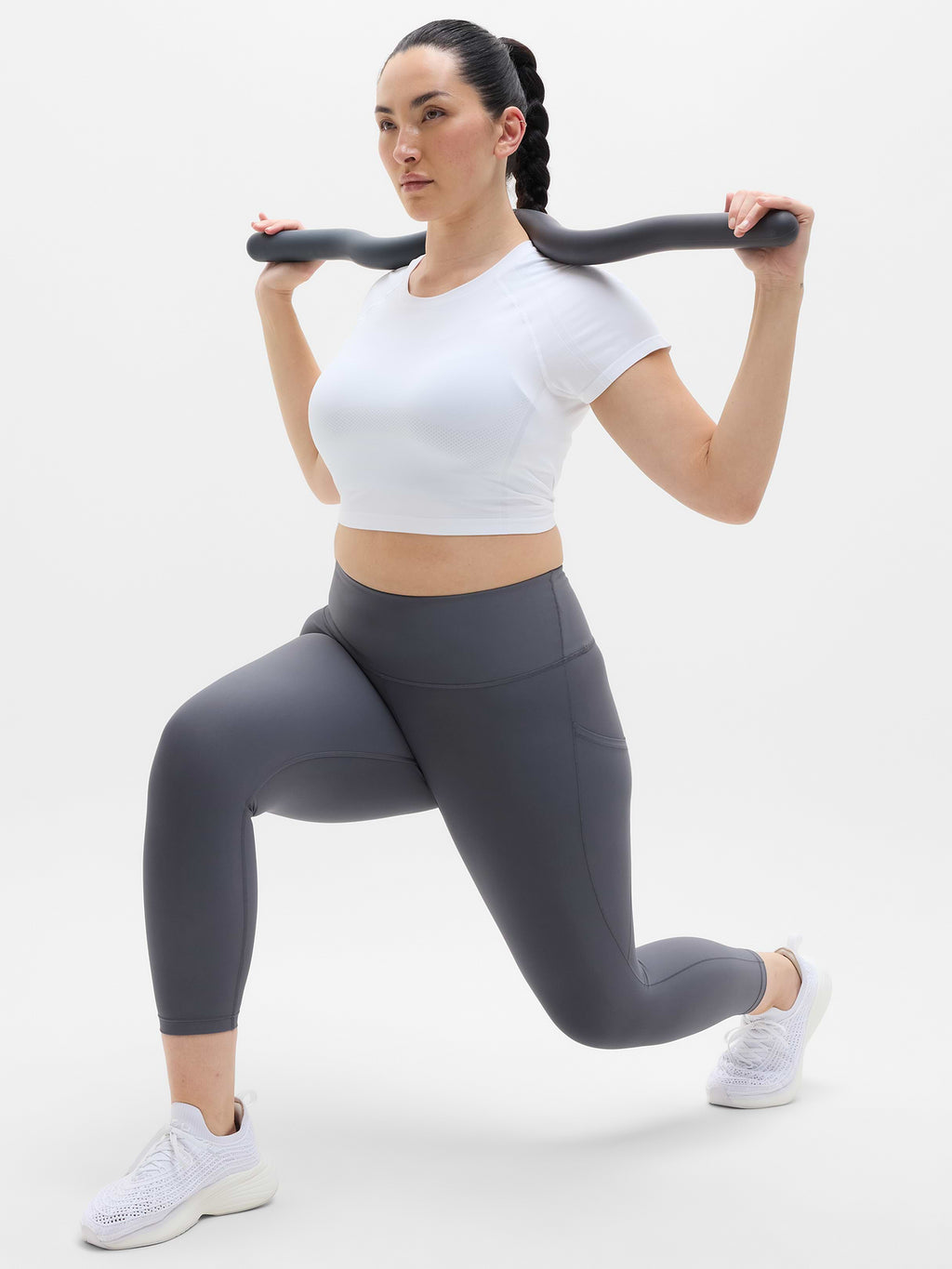 Interval Stash High Rise 7/8 Legging - Slate