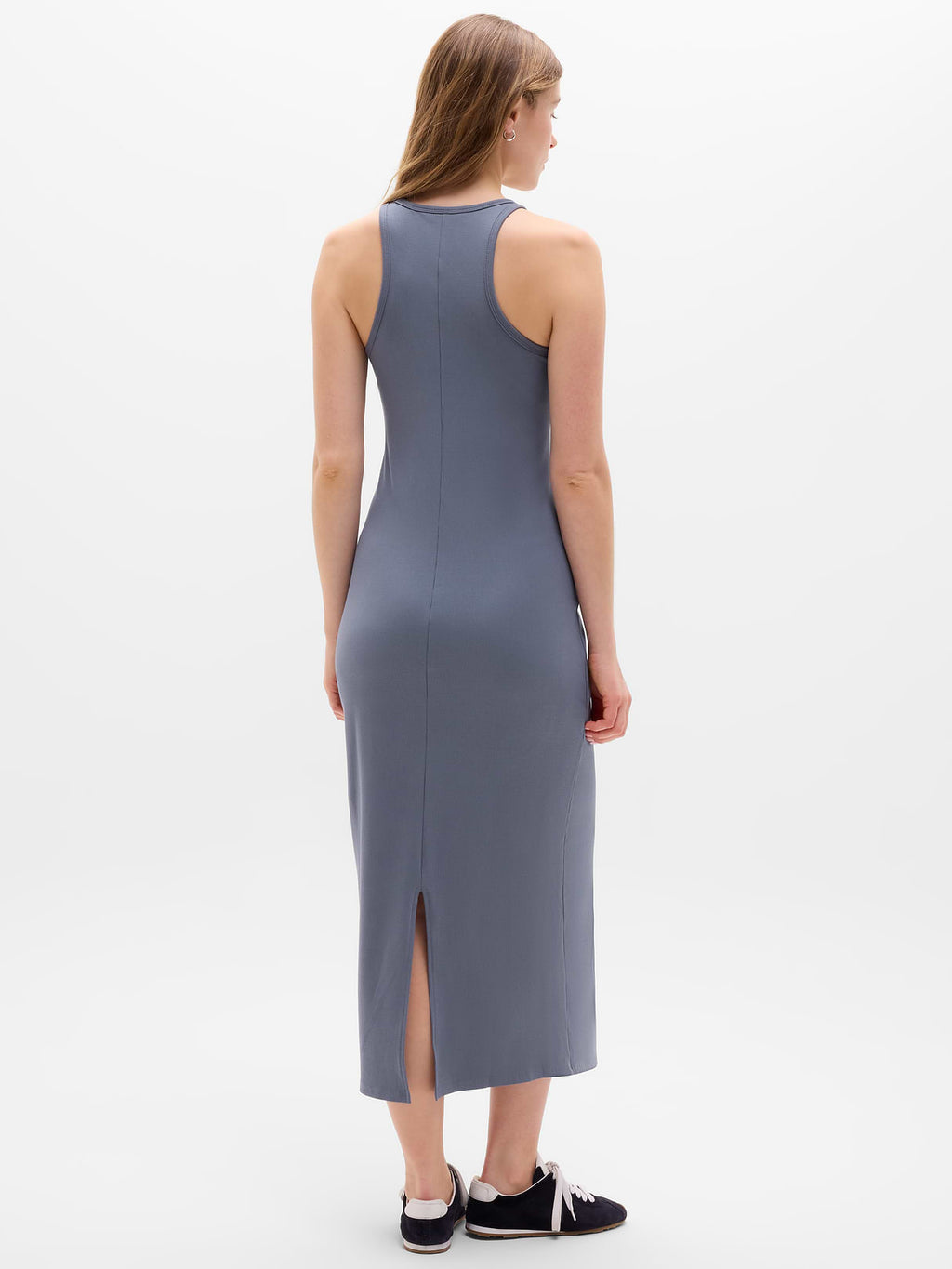 Signature Rib Maxi Dress - Slate