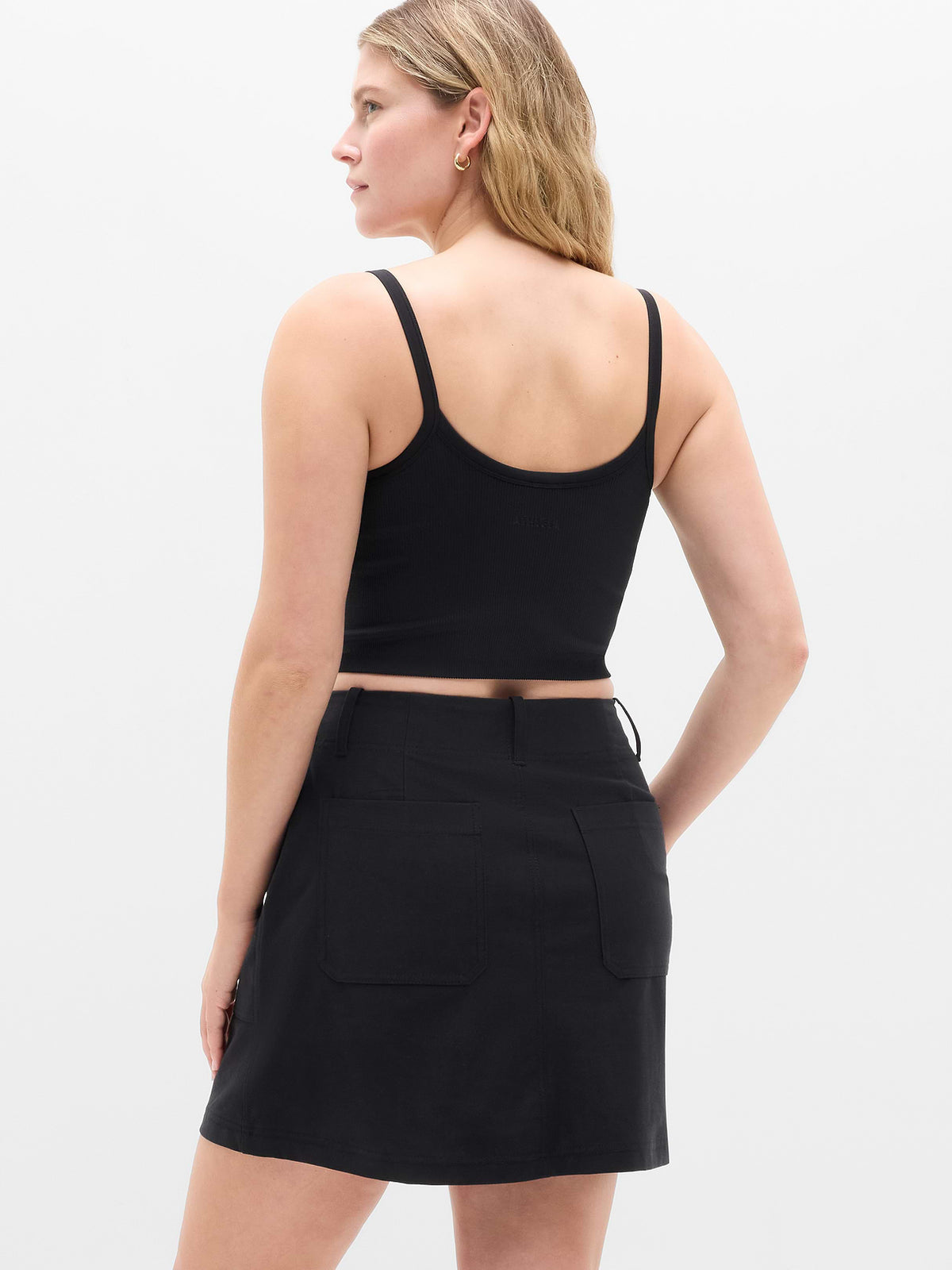 Skyline Mid Rise Skirt - Black