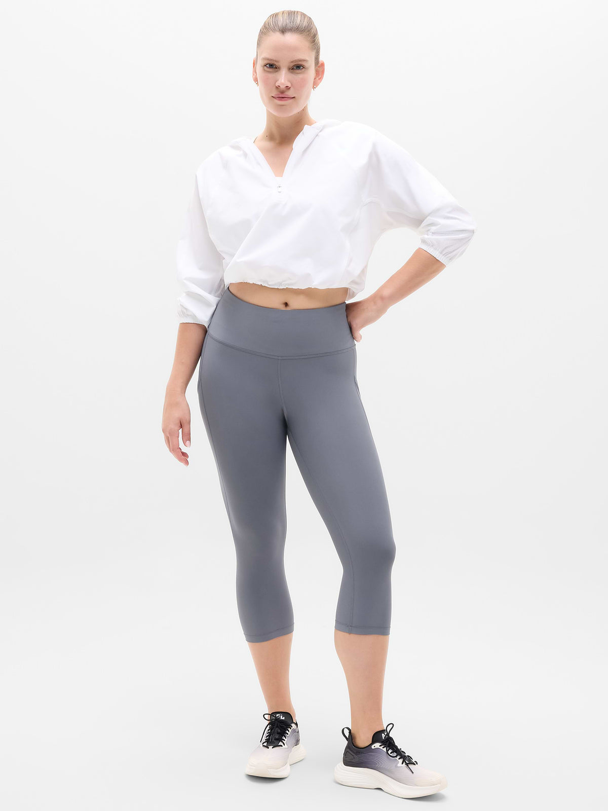 Interval Stash High Rise 7/8 Legging - Slate