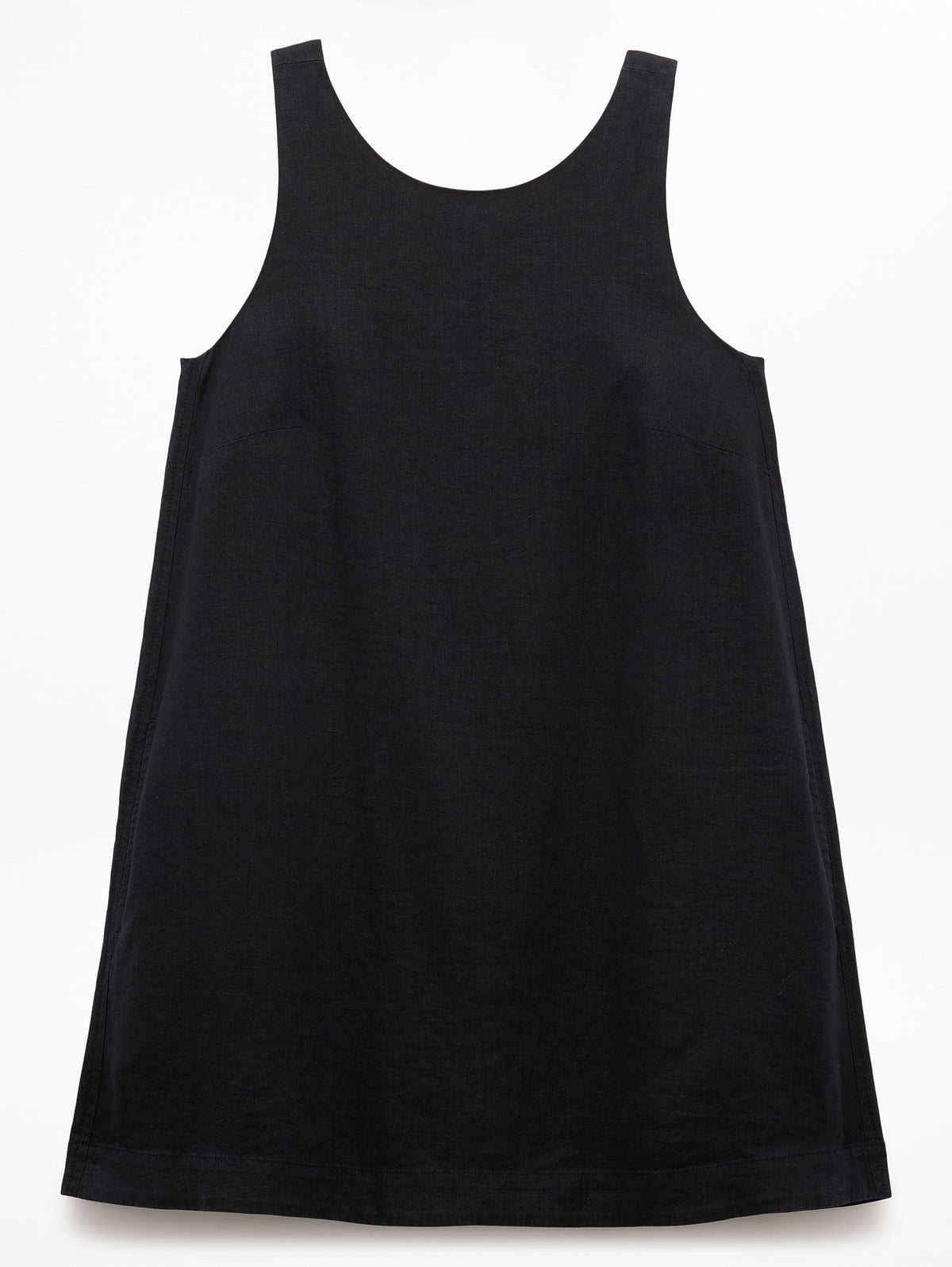 Retreat Linen Dress - Black