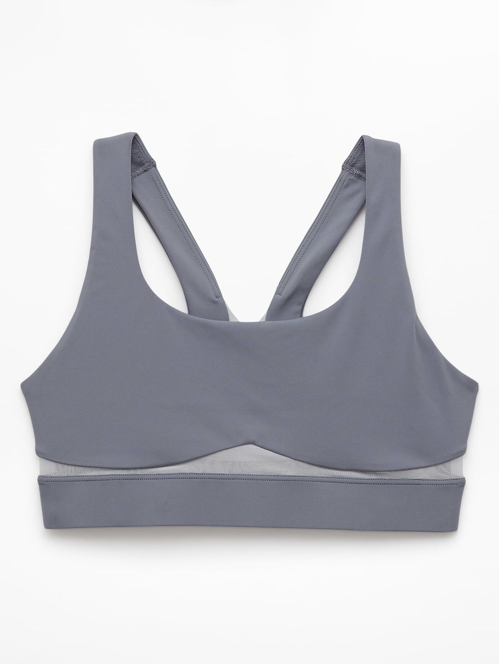 Interval Mesh Sports Bra A-C - Slate