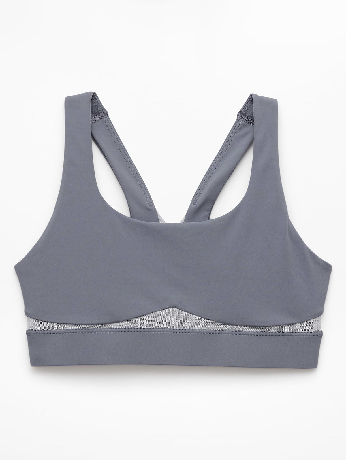 Interval Mesh Sports Bra A-C - Slate