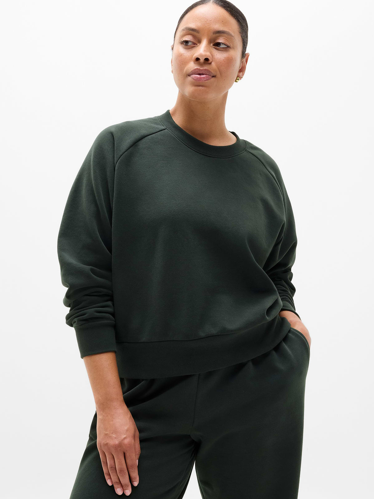 Forever Fleece Relaxed Crew Sweatshirt - Elm