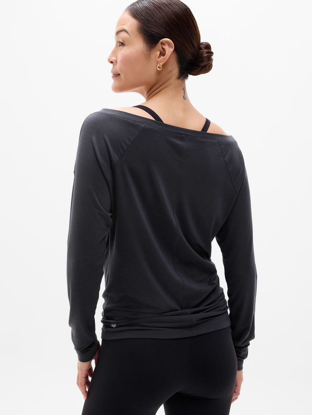 Move With Ease Off The Shoulder Top - Black