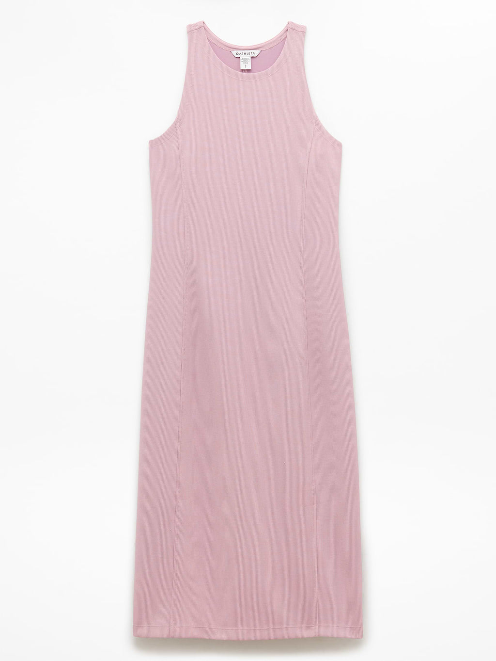 Seasoft Rib Midi Tank Dress - Blush