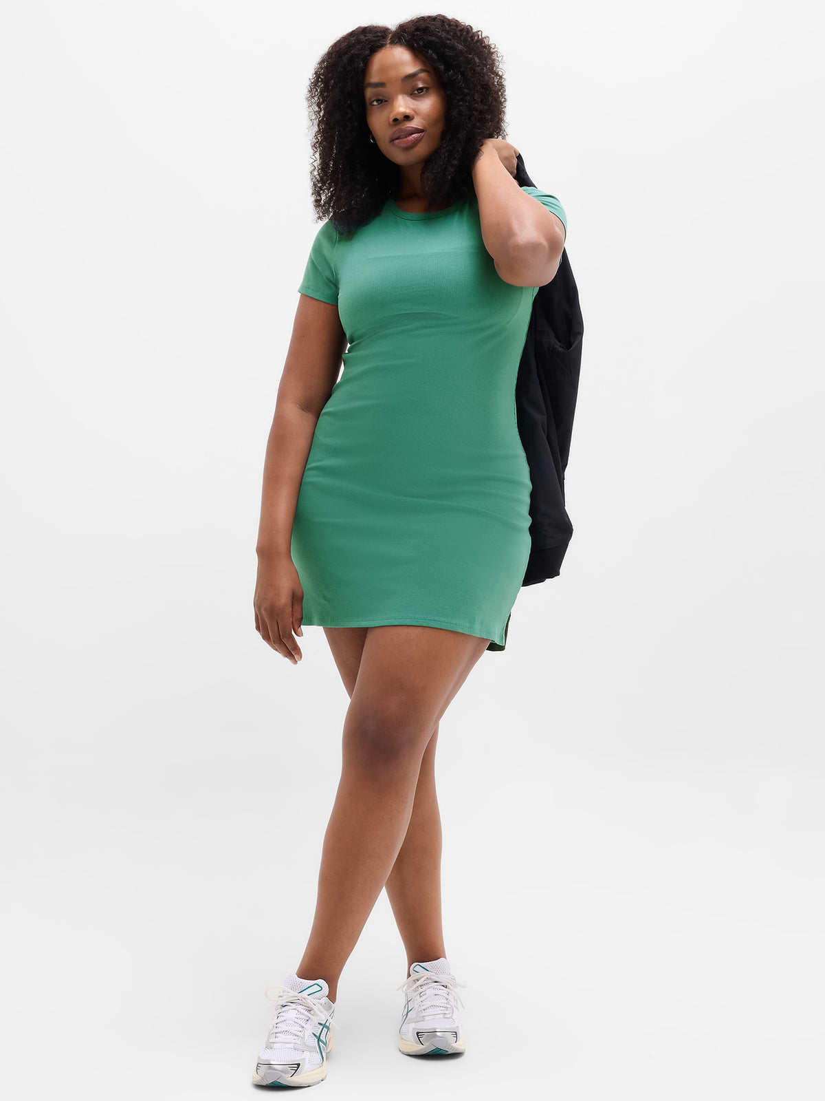 Signature Rib Tee Dress - Alpine