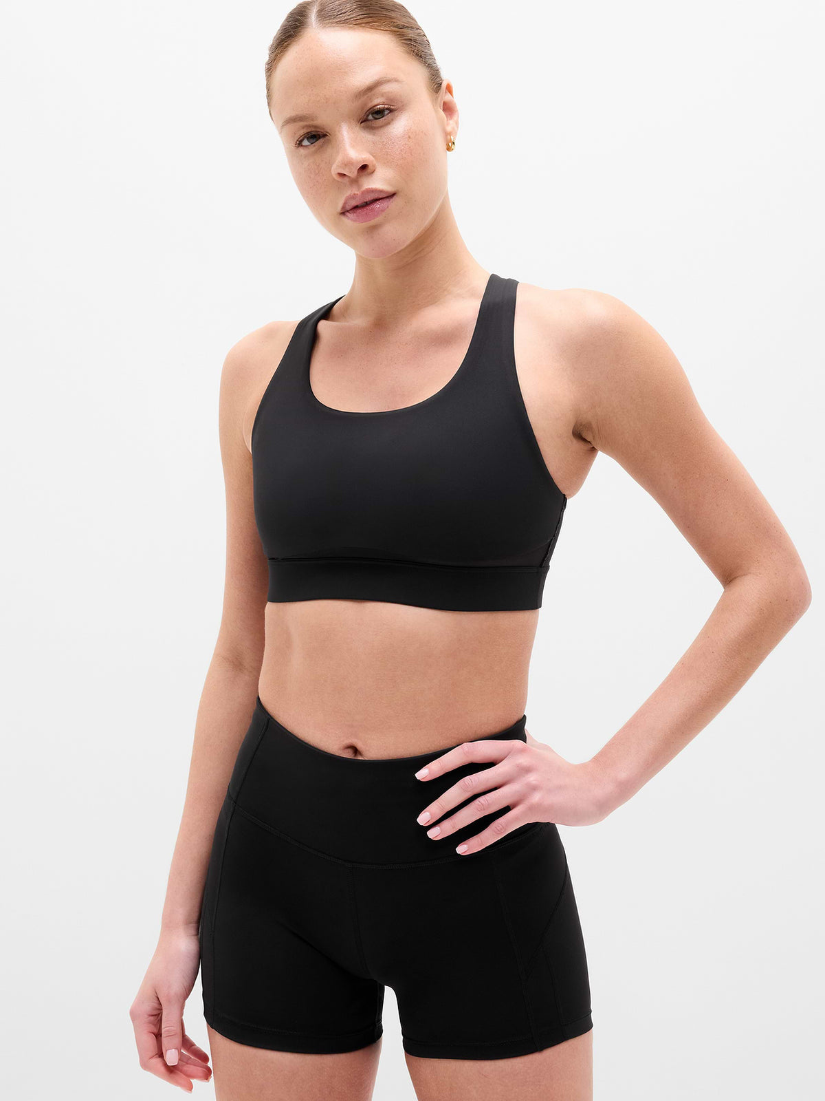 Interval Mesh Sports Bra A-C - Black