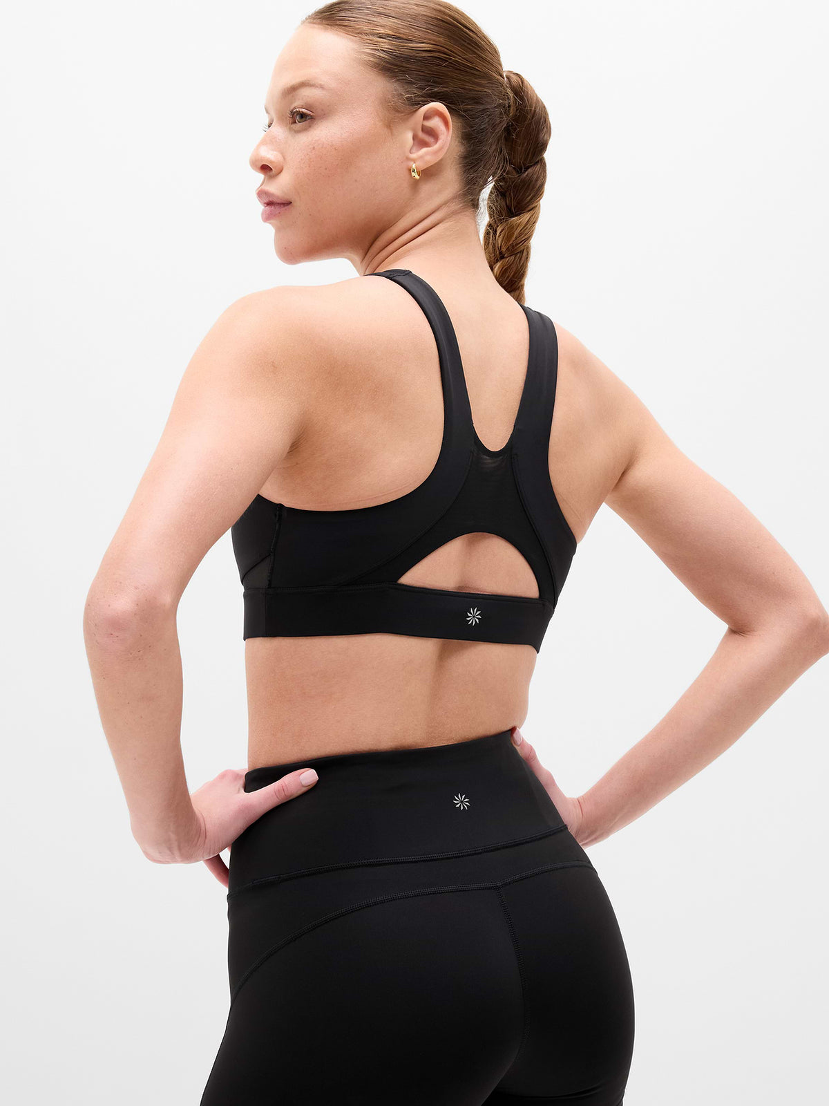 Interval Mesh Sports Bra A-C - Black