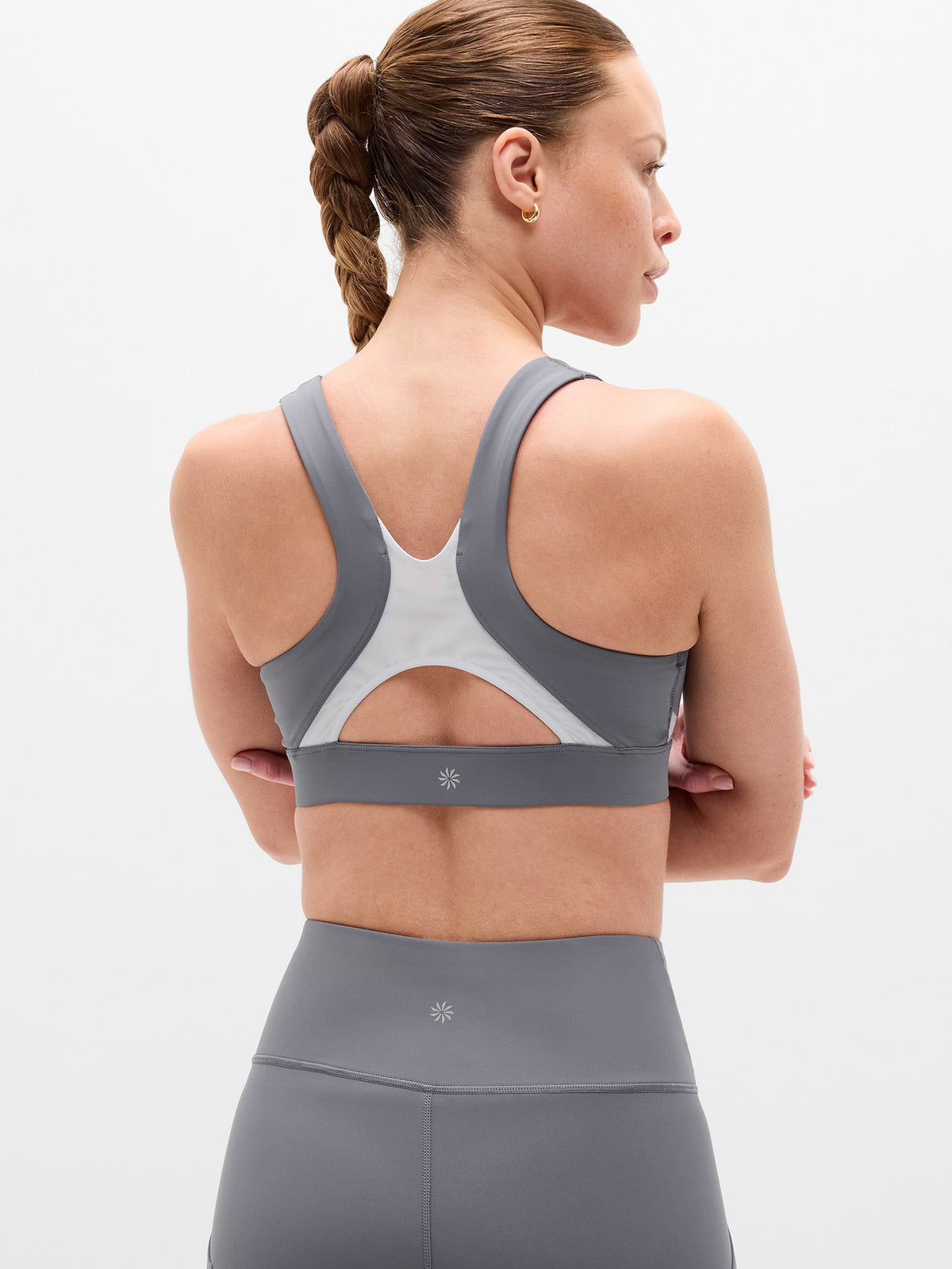 Interval Mesh Sports Bra A-C - Slate