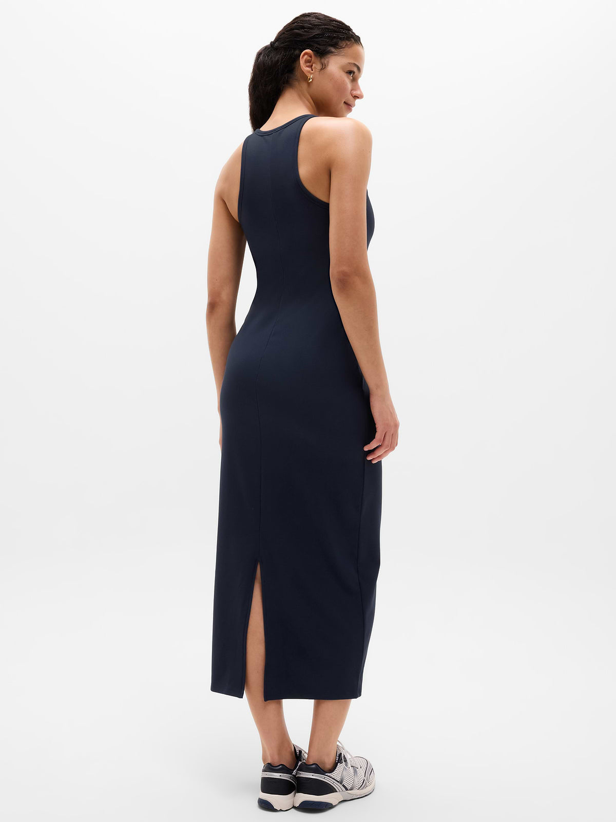 Signature Rib Maxi Dress - Navy