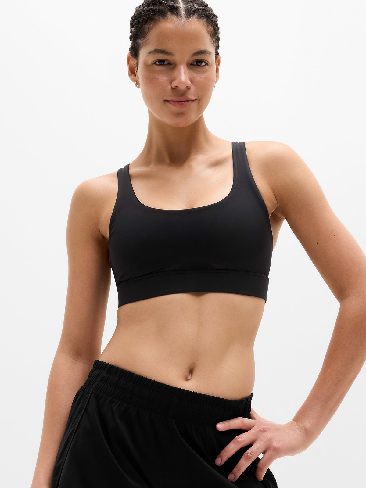 Interval Mesh Sports Bra A-C - Black
