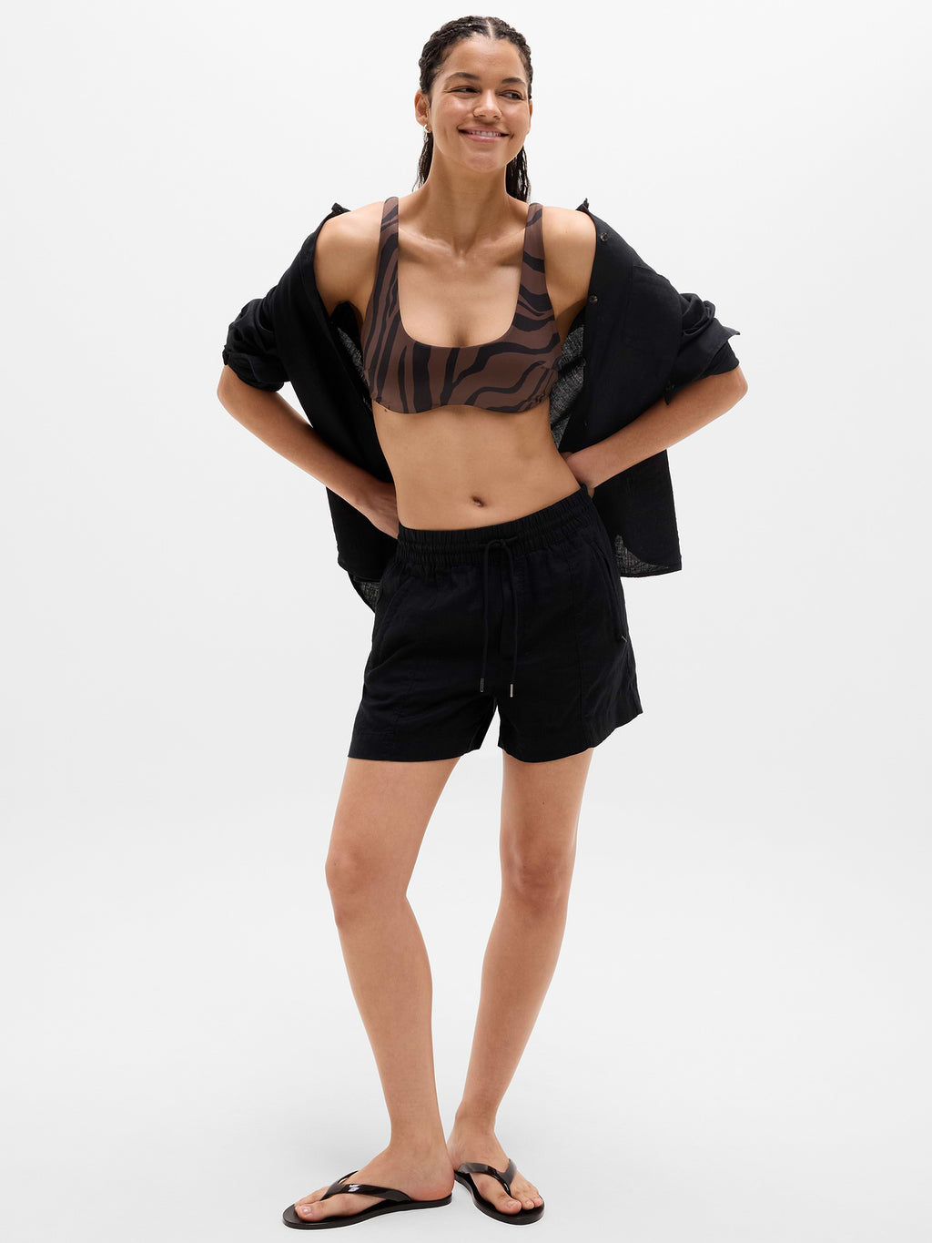 Oasis Underwire Bikini Top A-C - Prima Woodland Zebra