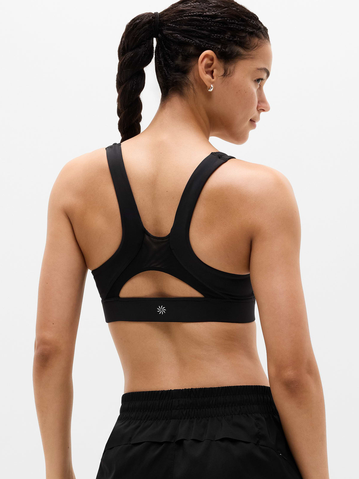 Interval Mesh Sports Bra A-C - Black