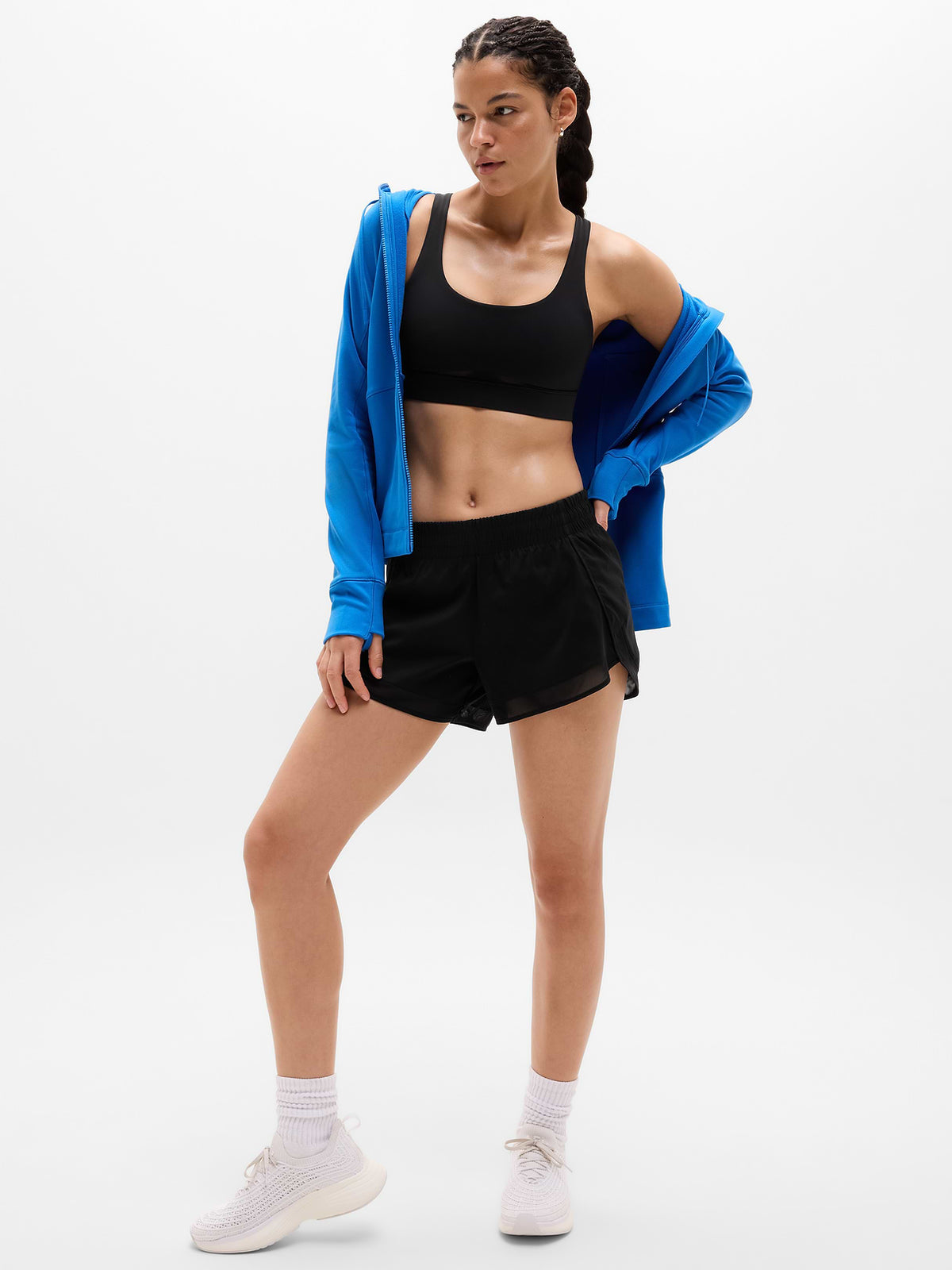 Interval Mesh Sports Bra A-C - Black