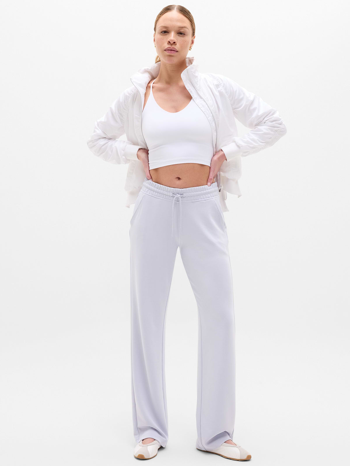 Seasoft Mid Rise Straight Pant - Dove