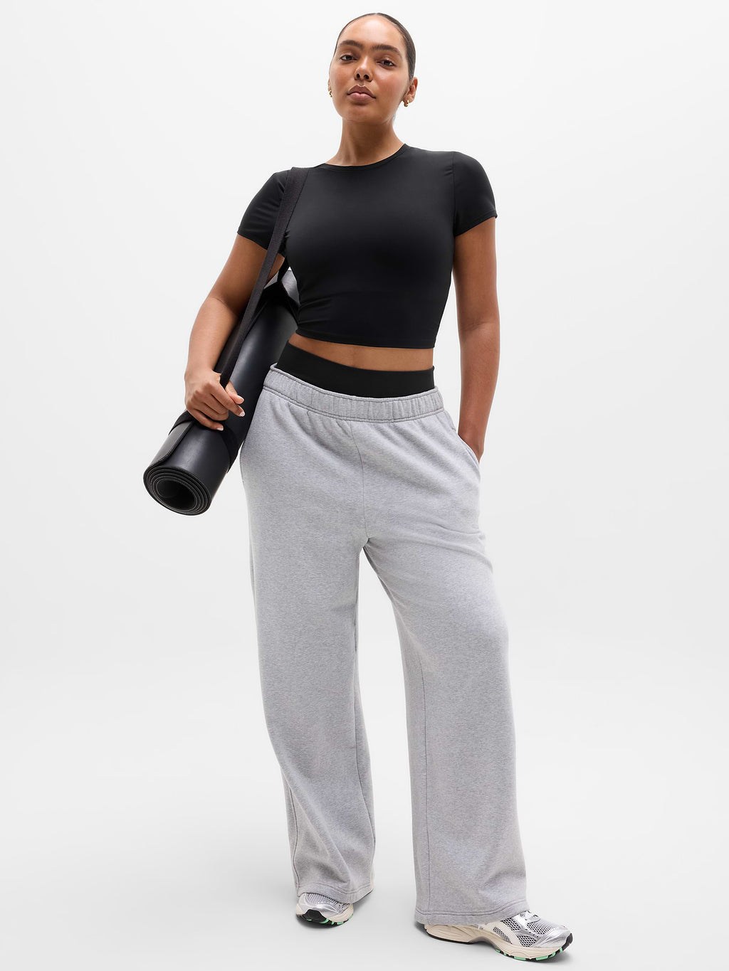 Transcend Open Back Top - Black