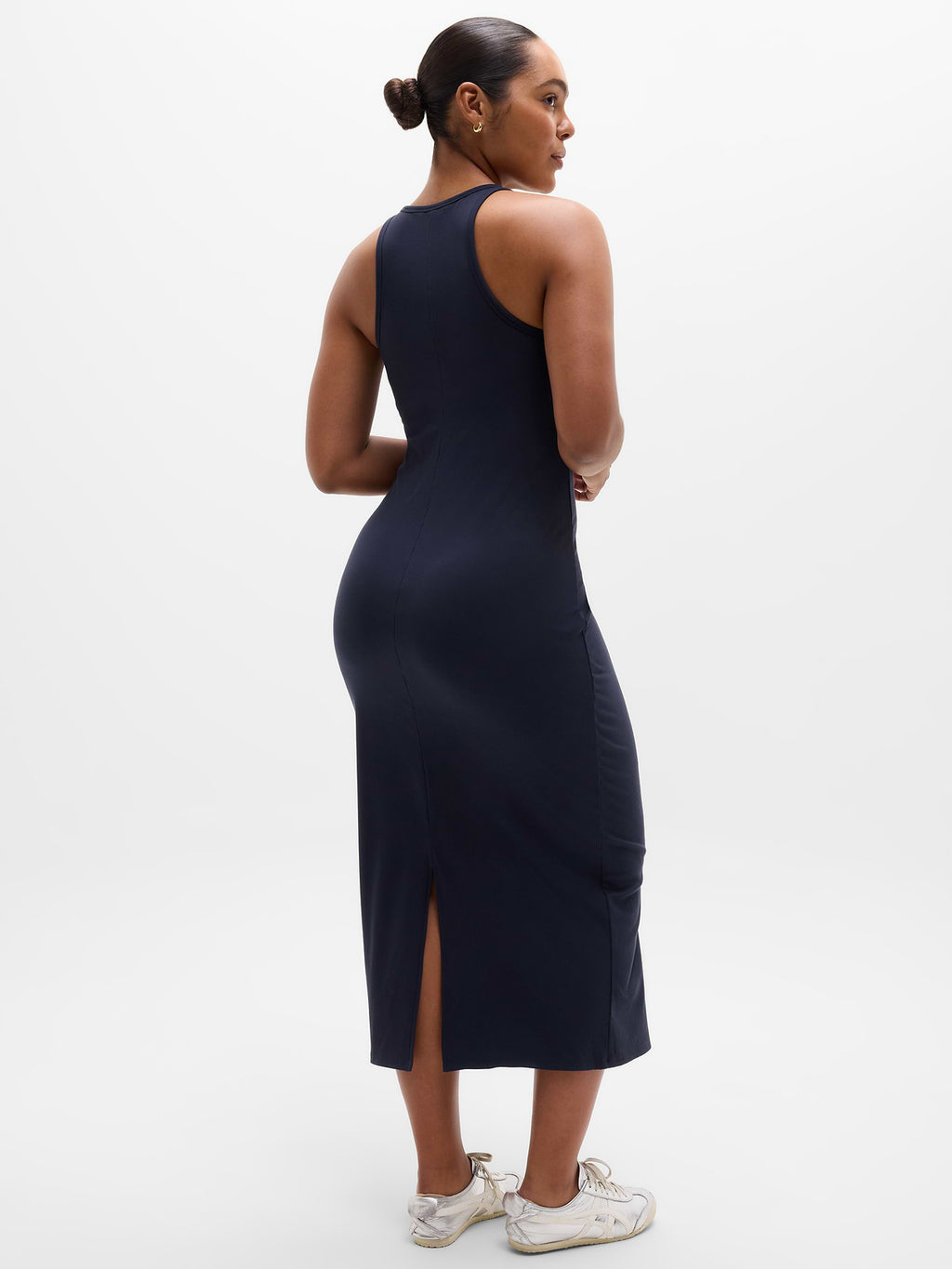 Signature Rib Maxi Dress - Navy