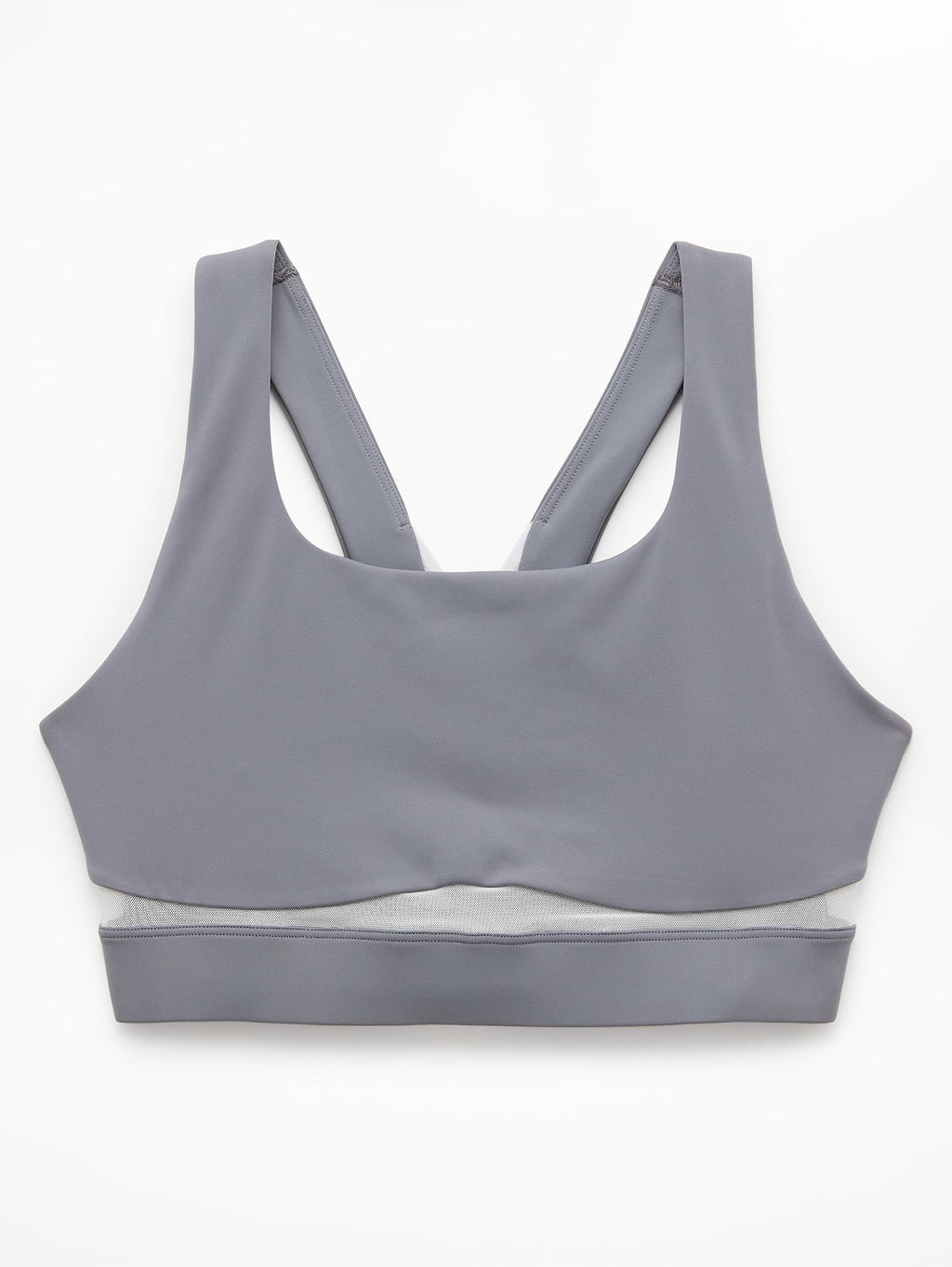 Interval Mesh Sports Bra A-C - Slate