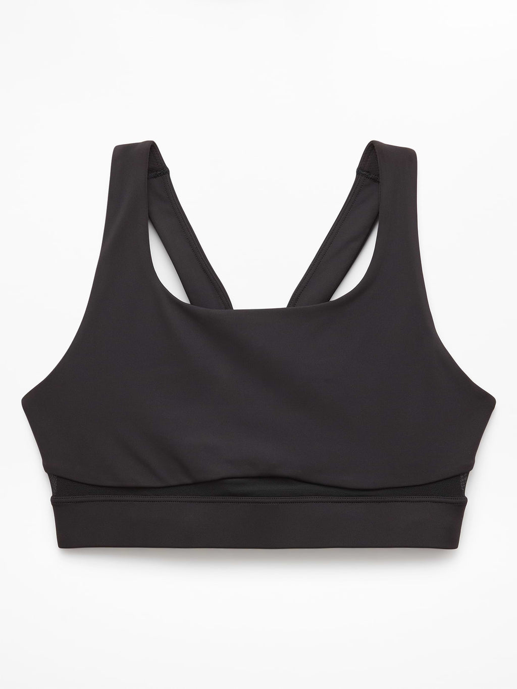 Interval Mesh Sports Bra A-C - Black