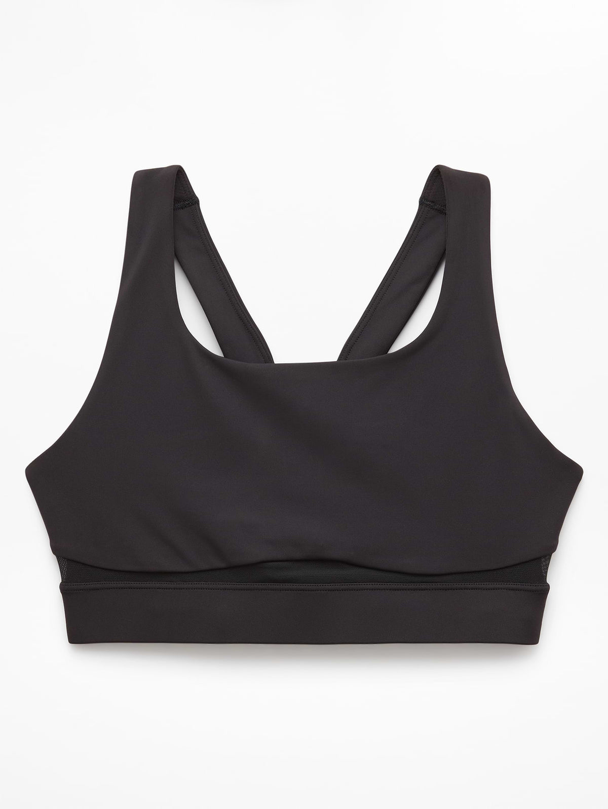 Interval Mesh Sports Bra A-C - Black