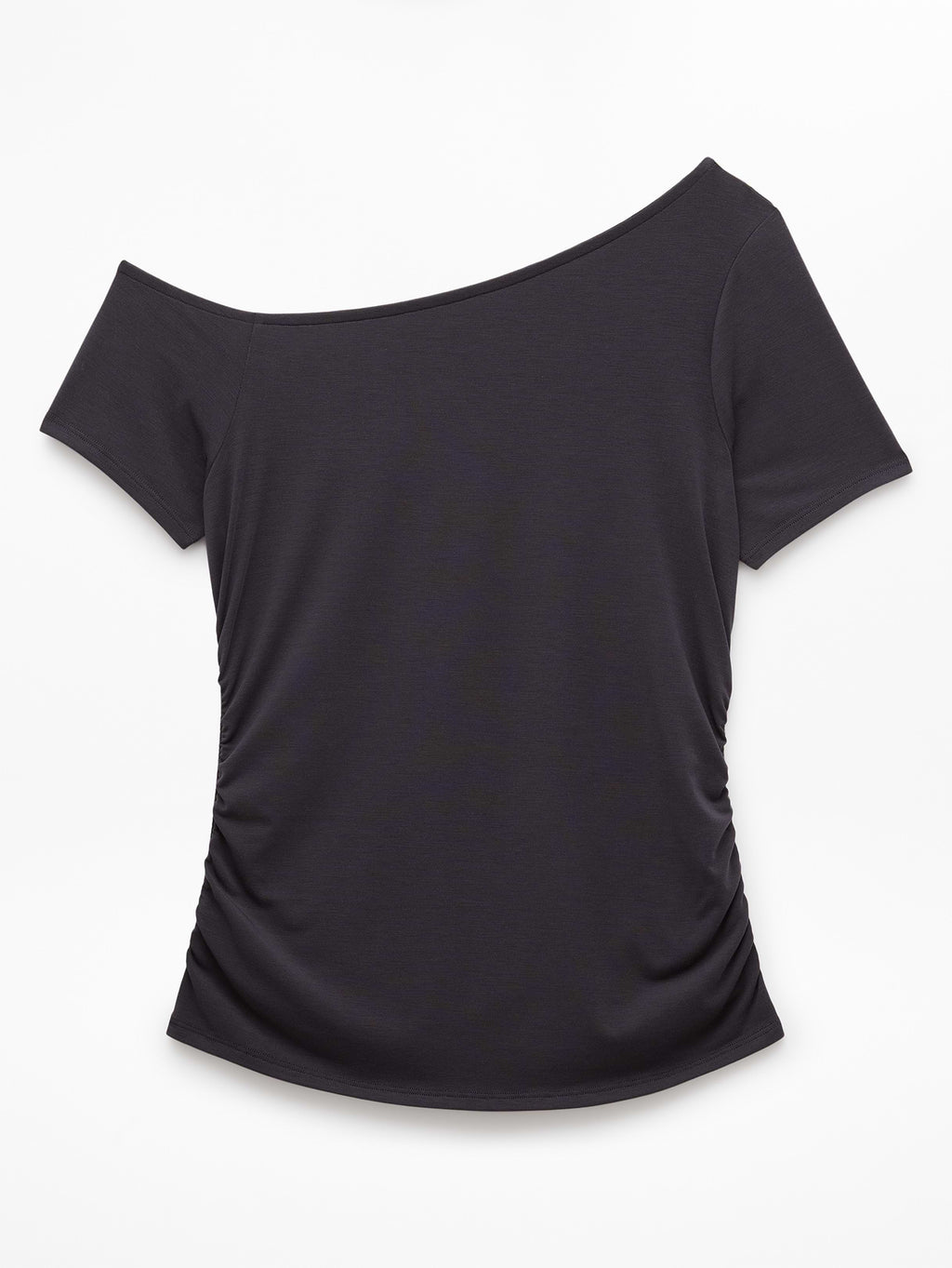 Move With Ease One Shoulder Tee - Black