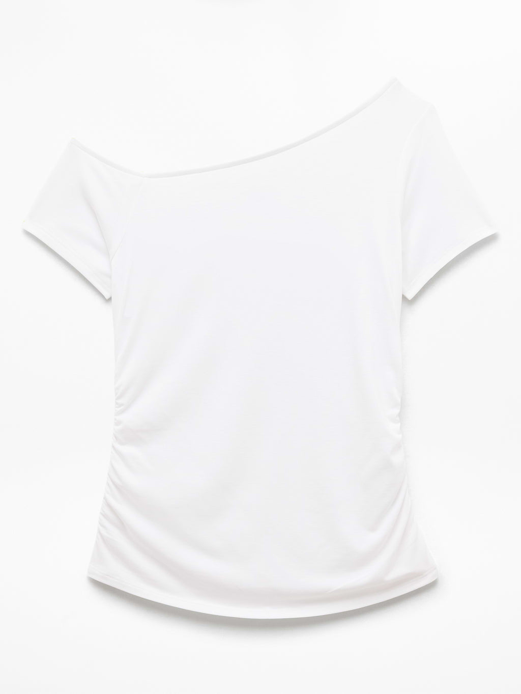 Move With Ease One Shoulder Tee - Bright White