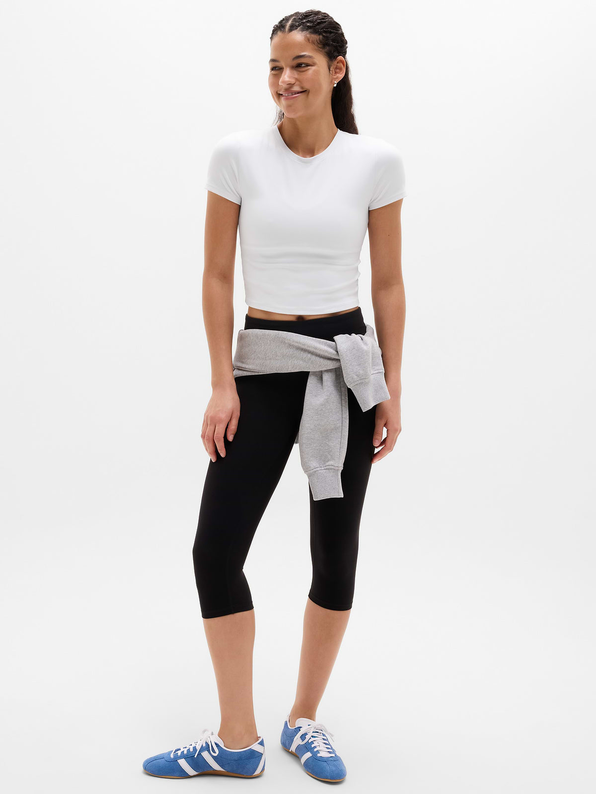 Transcend Open Back Top - Bright White
