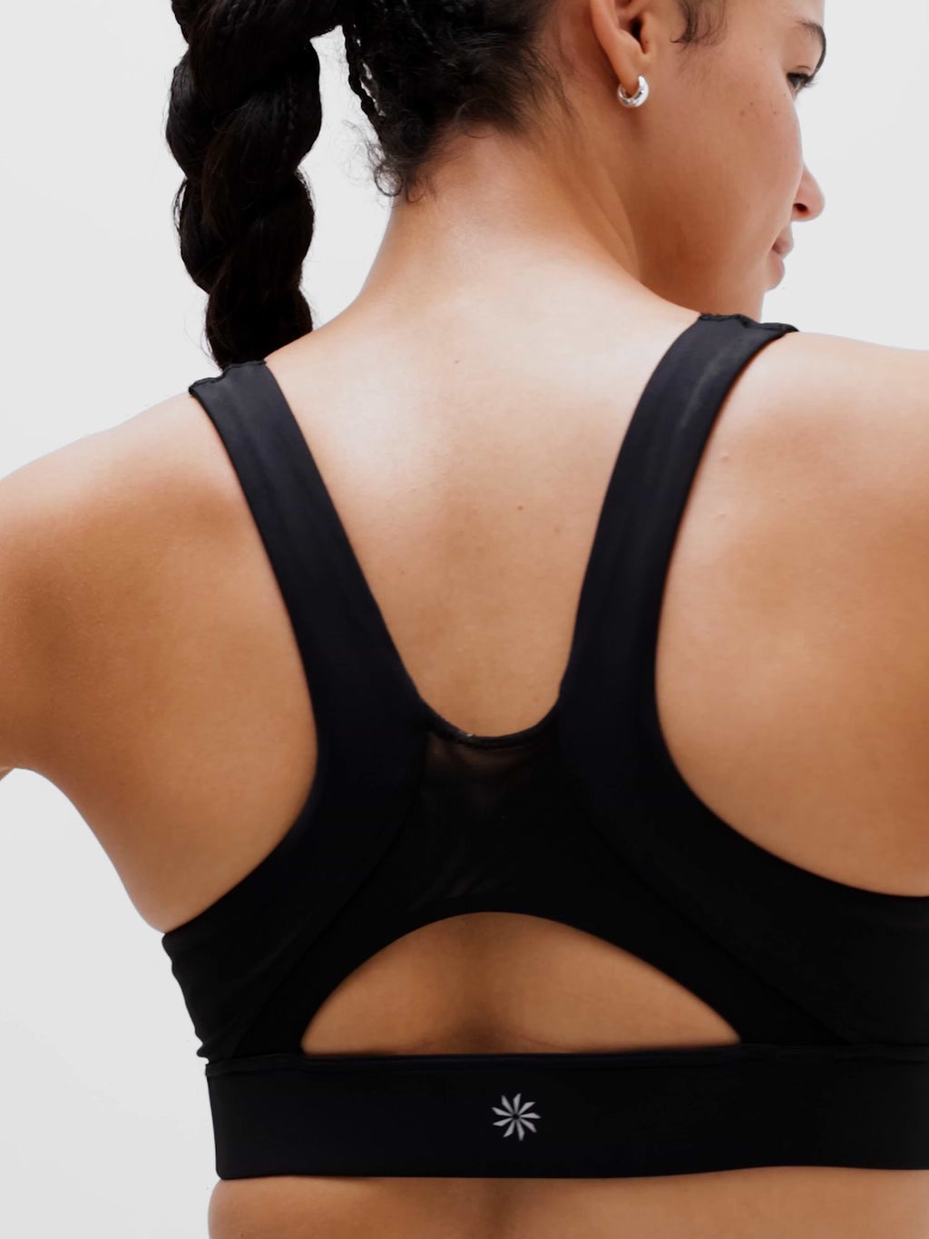 Interval Mesh Sports Bra A-C - Black
