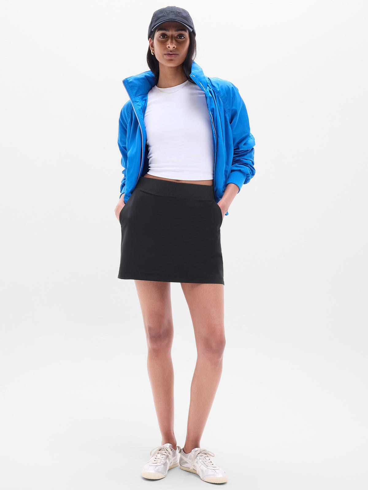 Brooklyn High Rise 15.5" Skort - Black