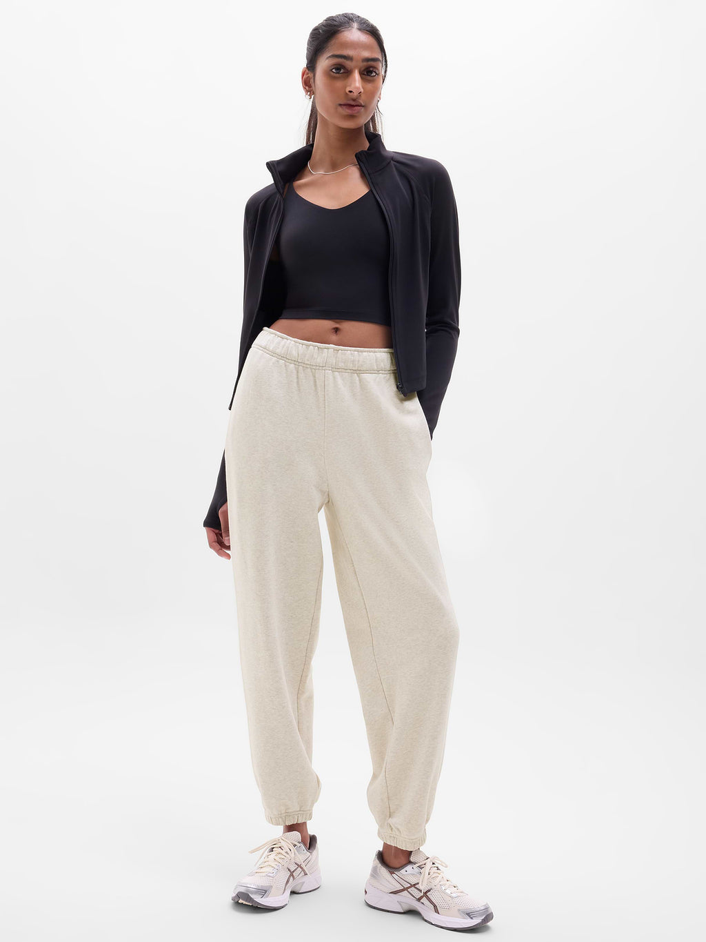 Heavyweight Terry High Rise Jogger - Toasted Brown Heather