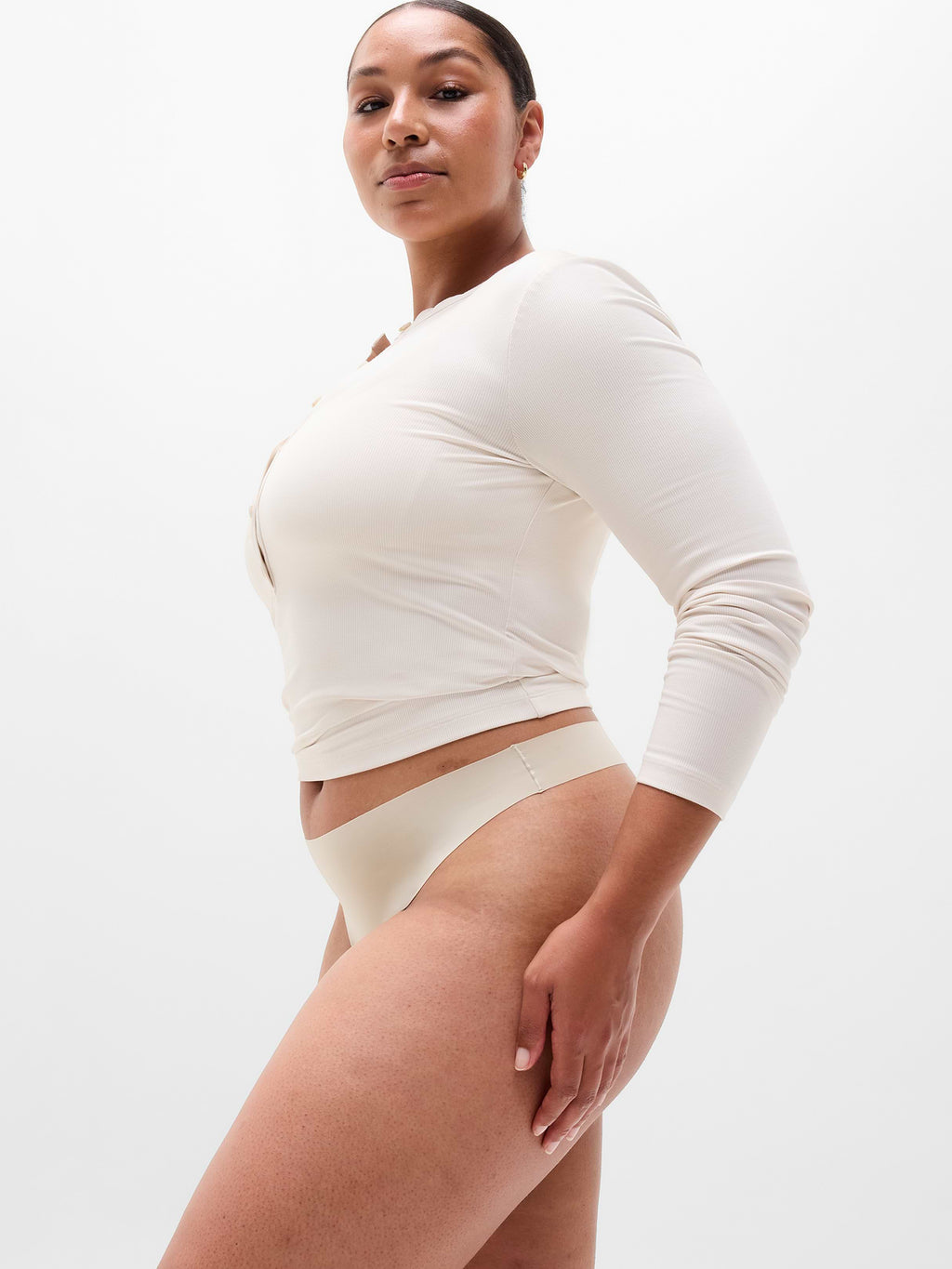 Sleek Form No Show Thong Underwear 3-Pack - Zephyr/Hazlenut/Blush