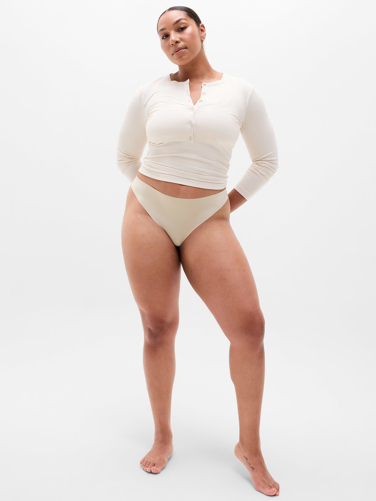 Sleek Form No Show Thong Underwear 3-Pack - Zephyr/Hazlenut/Blush