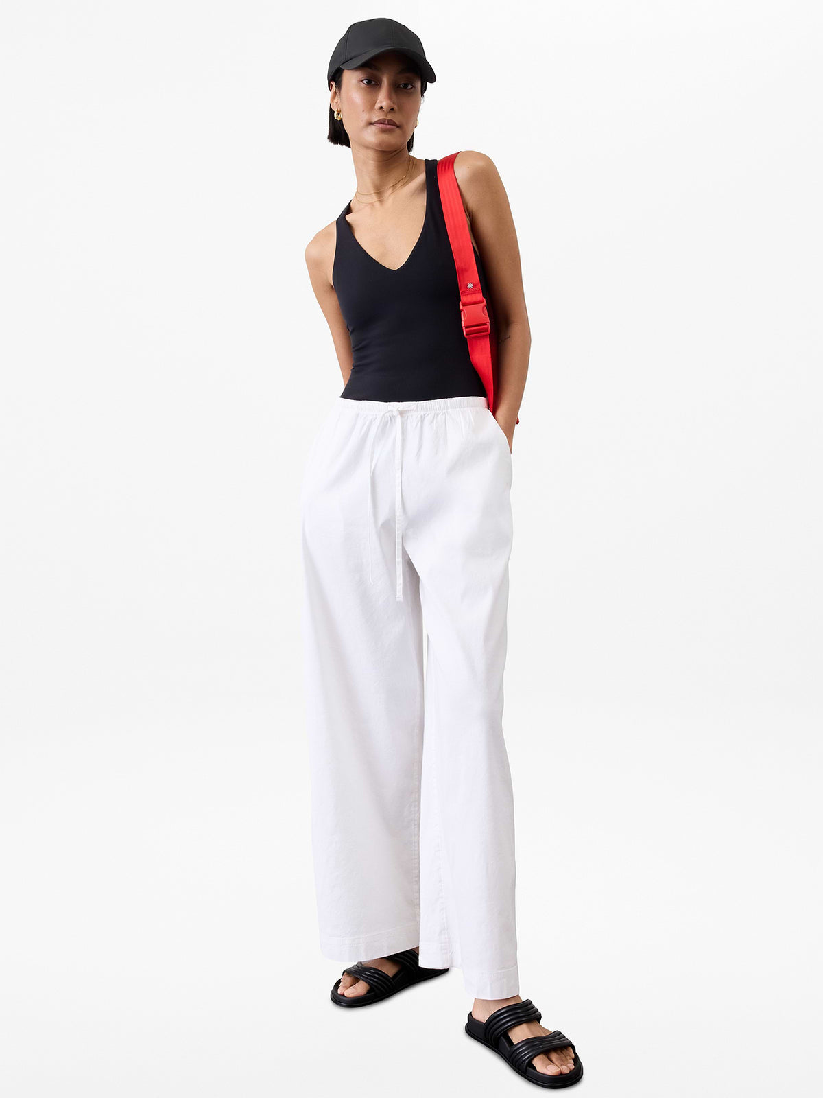 Paradise Mid Rise Wide Leg Pant - Bright White