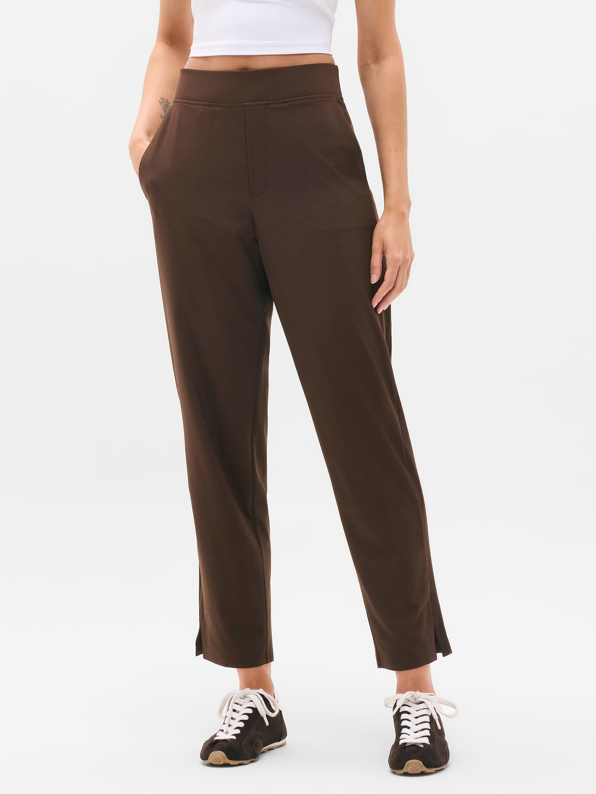 Brooklyn Mid Rise Ankle Pant - Woodland