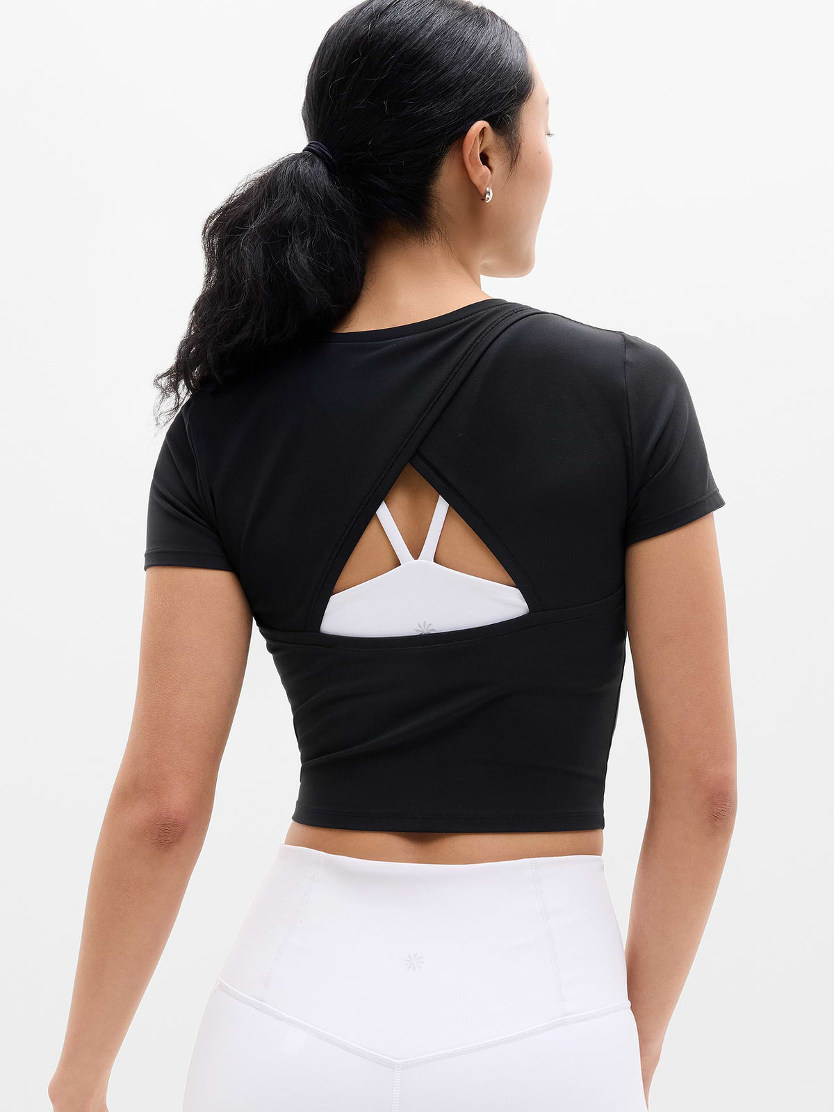 Transcend Open Back Top - Black